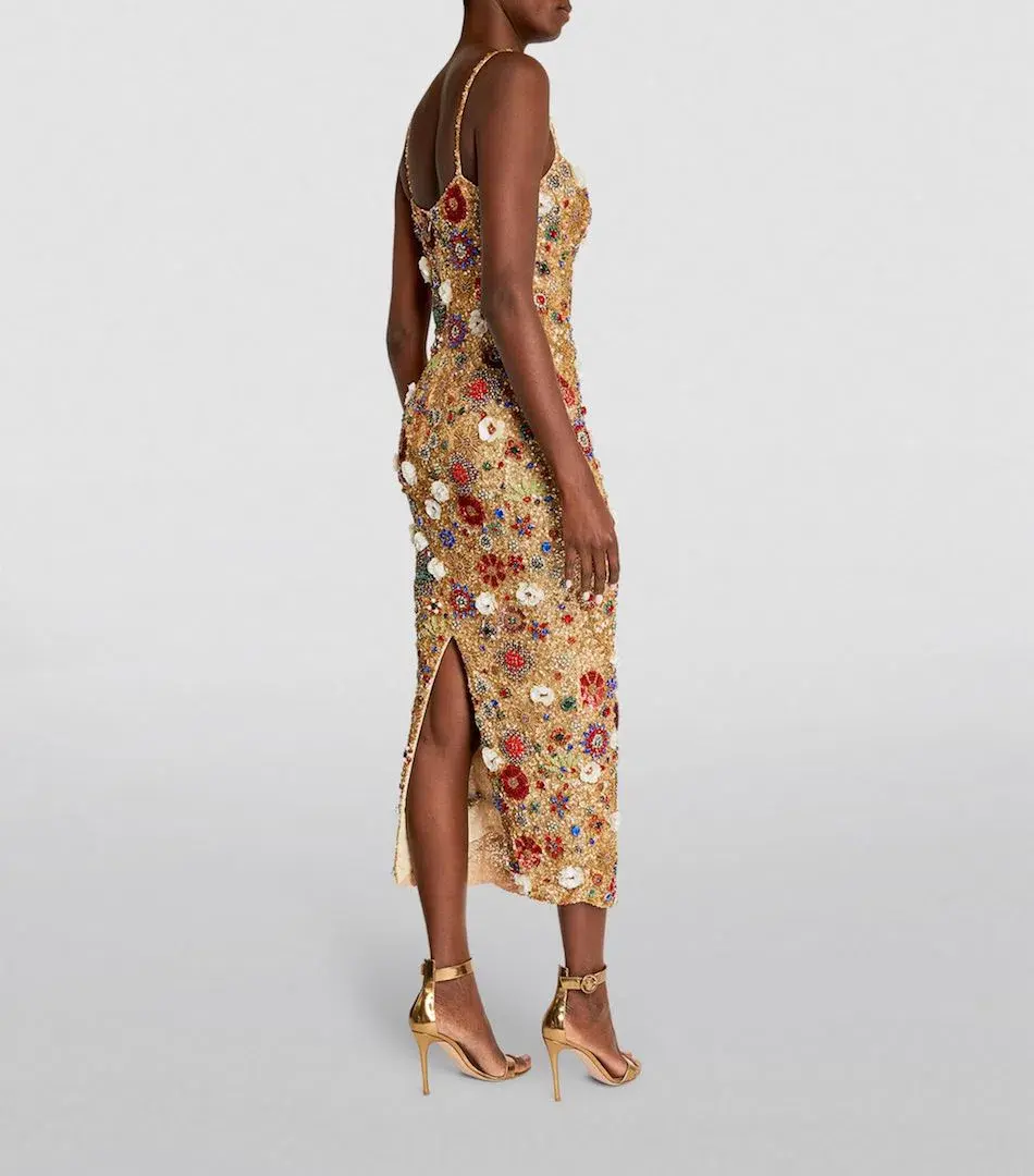 Rachel Gilbert Francesca Gown Dress Gold Size 0 / AU 6  - Image 5