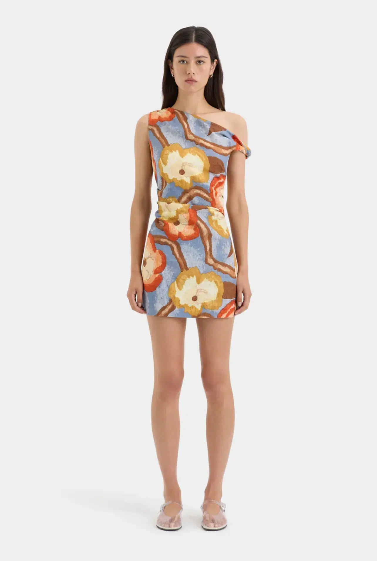 Sir the label Avery Twist Mini Dress Camellia Print Size 12 - Image 1