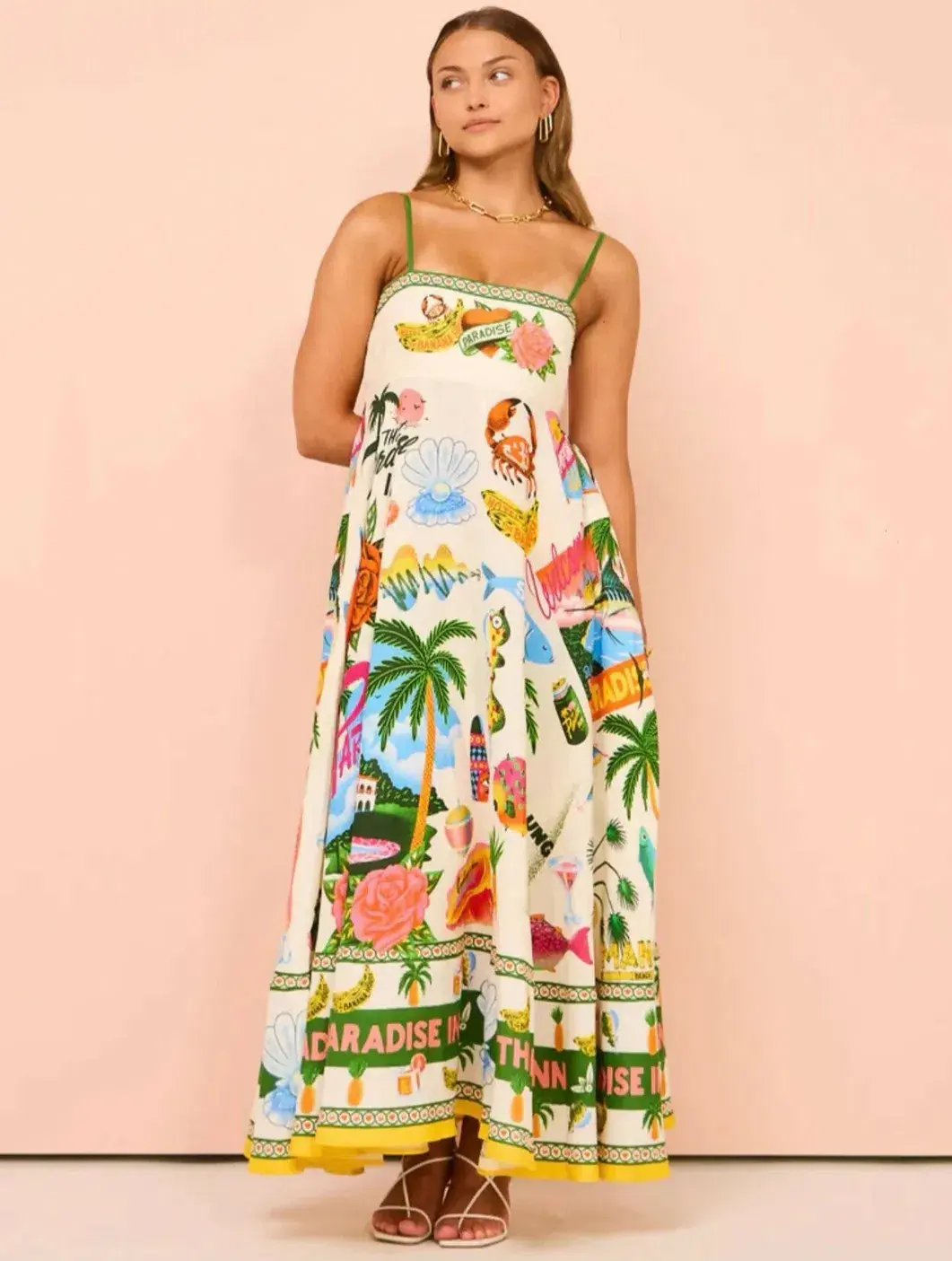 Alemais Paradiso Sundress Print Size 8 - Image 2