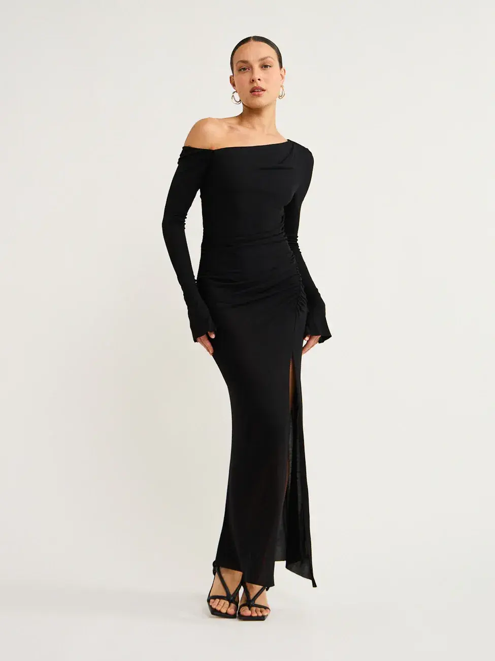 Bec & Bridge Monette Asym Maxi Dress Black - Size 6  - Image 1