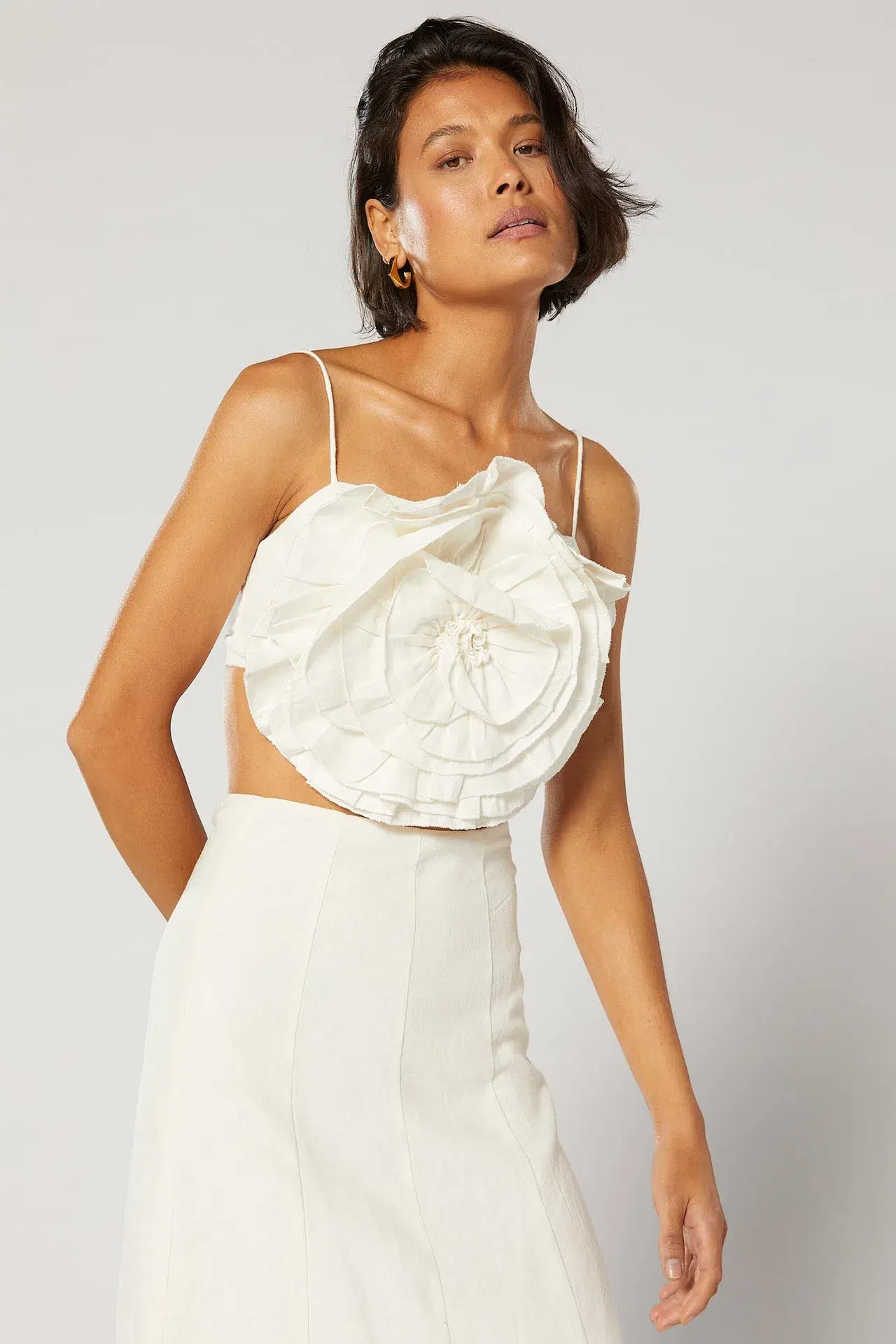 Winona Morissey Top and Skirt Set Natural Size 10 - Image 4