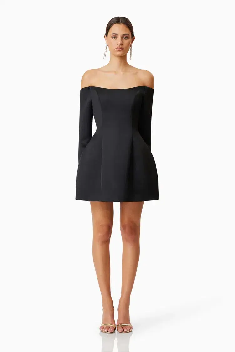 Elliatt Vida Mini Dress Black Size 16 - Image 1