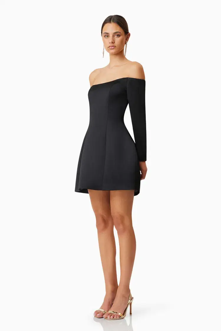 Elliatt Vida Mini Dress Black Size 16 - Image 2