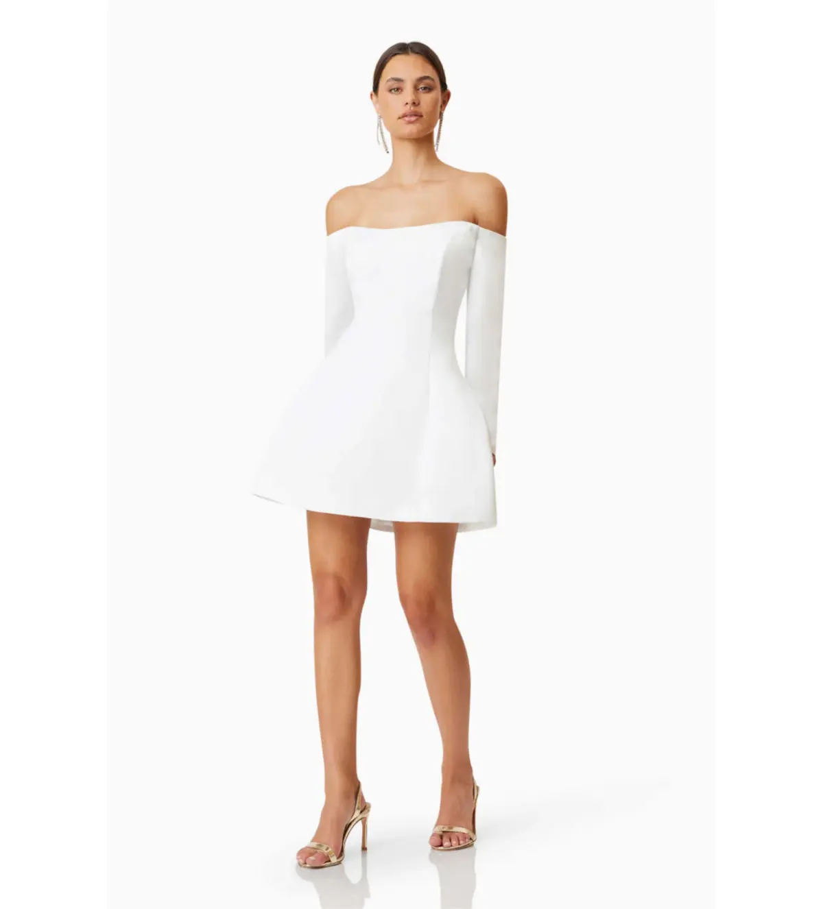 Elliatt Vida Mini Dress White Size AU 14 - Image 2