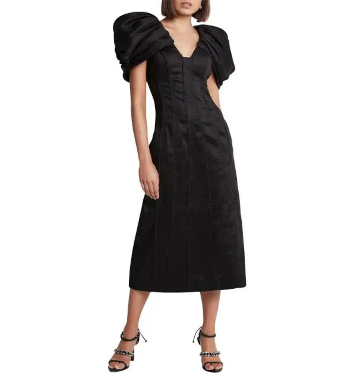 Aje Admiral Midi Dress Black Size AU 16 - Image 1