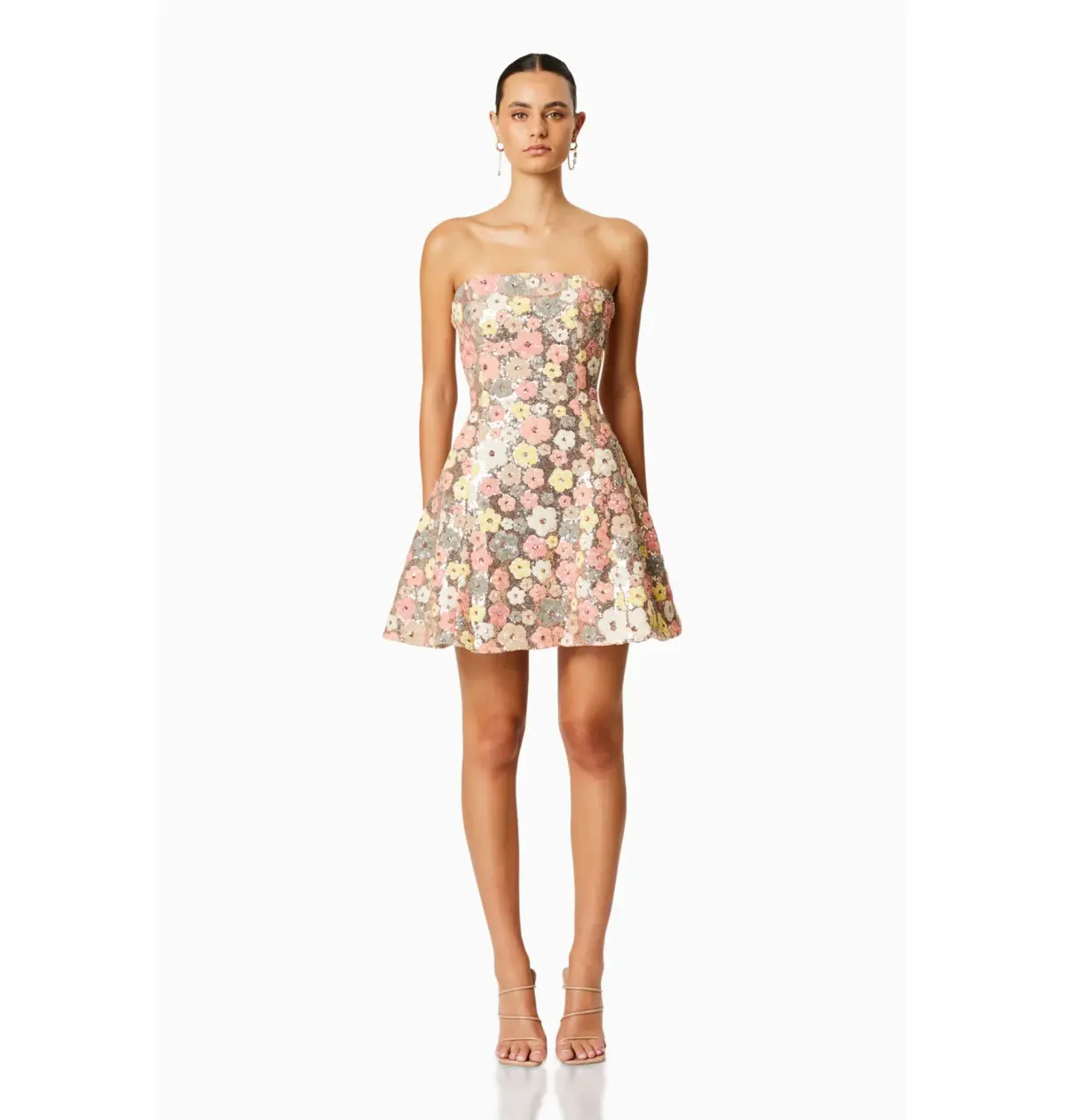 Elliatt Forsythia Mini Dress Floral Size AU 16 - Image 1