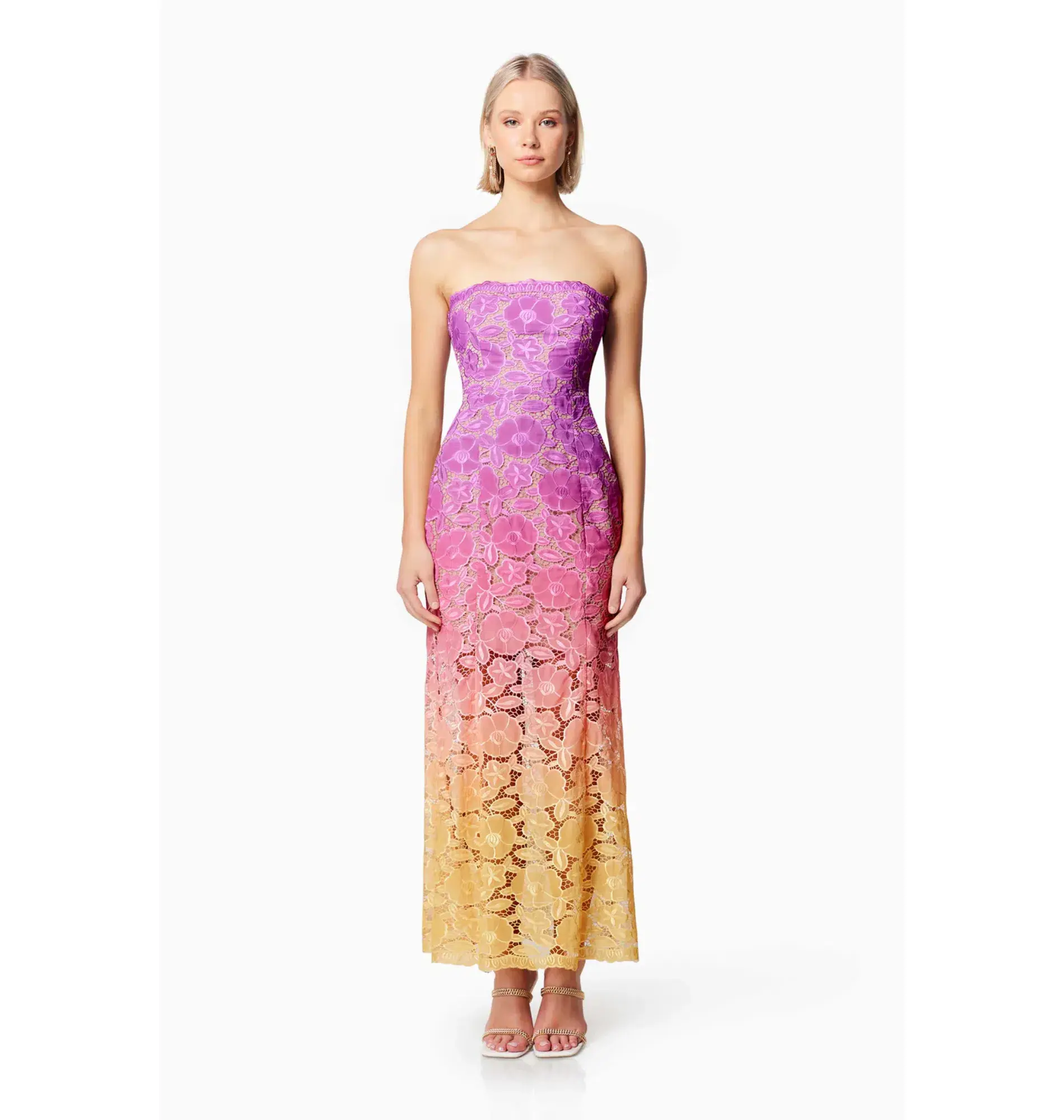 Elliatt Mesmerizing Ombre Dress Multi Size AU 8 - Image 1