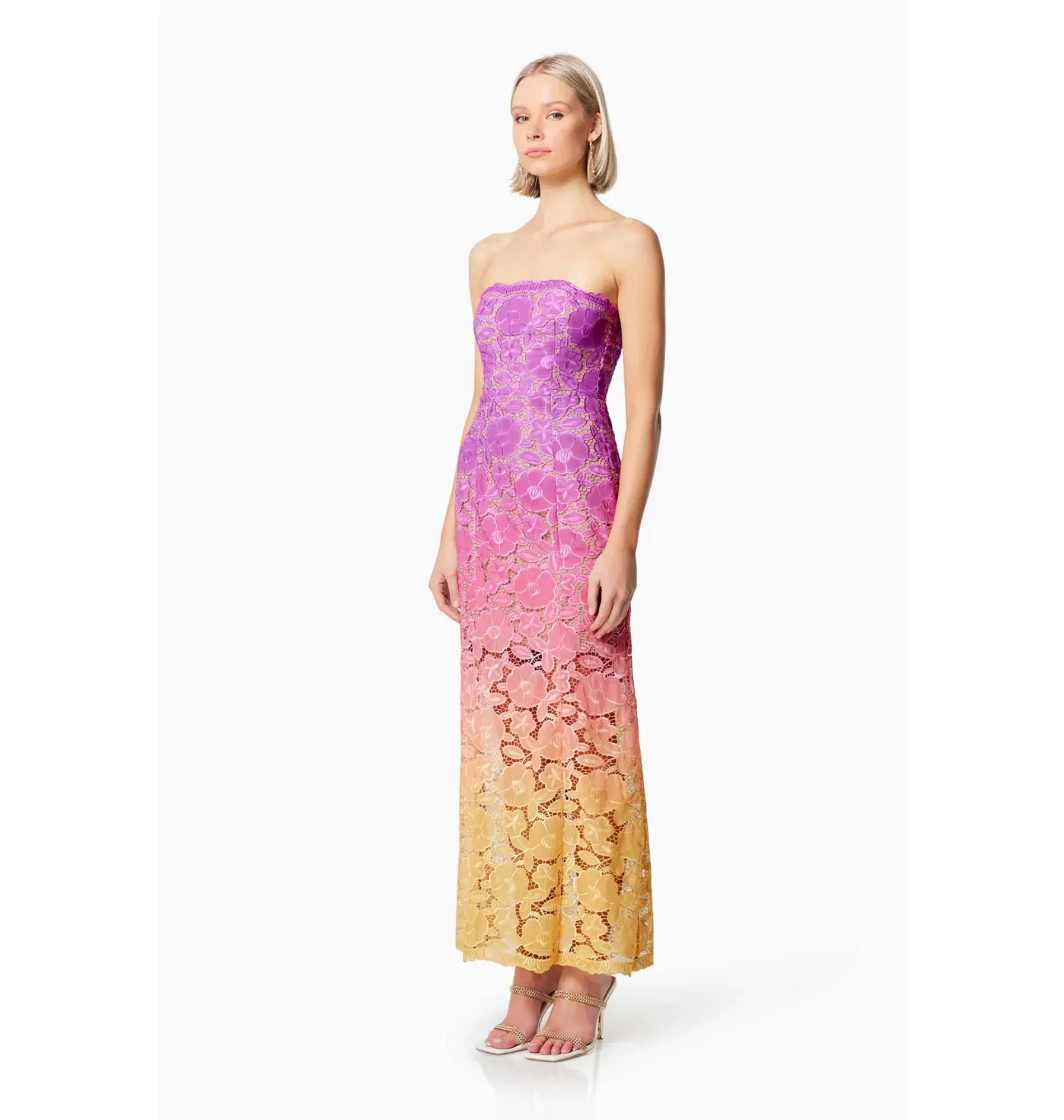 Elliatt Mesmerizing Ombre Dress Multi Size AU 8 - Image 4