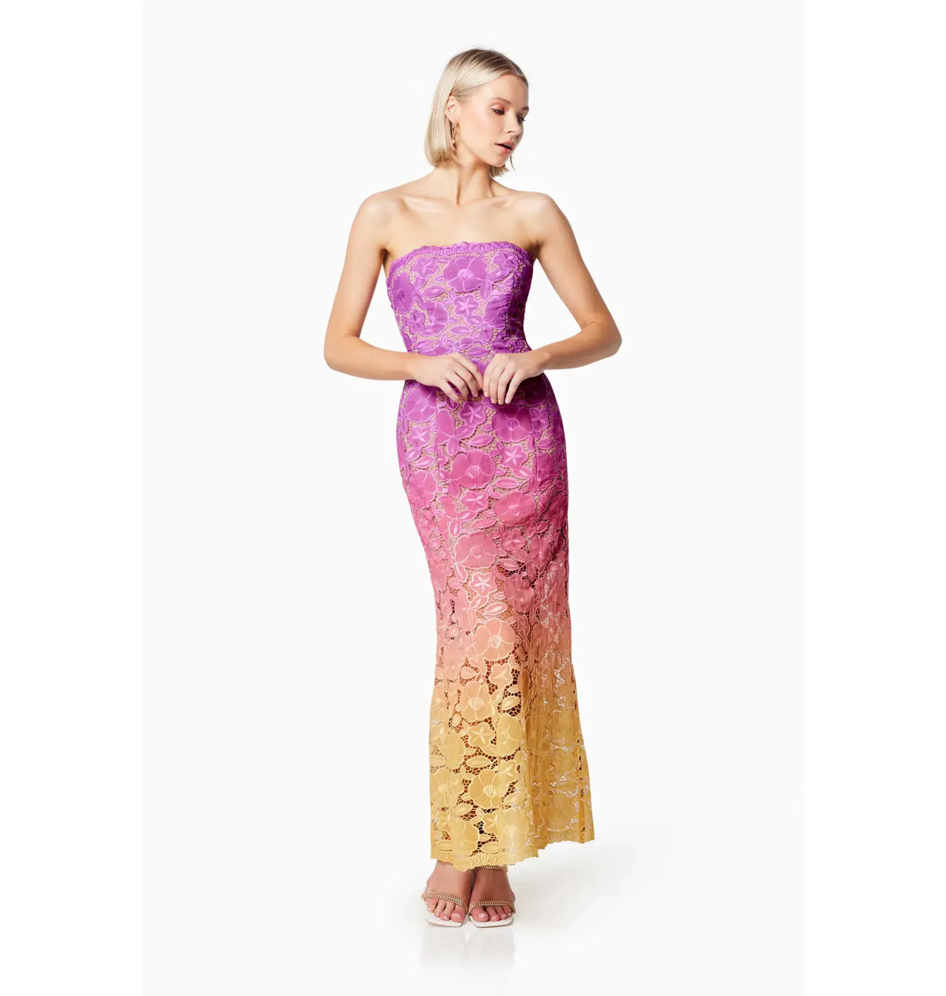 Elliatt Mesmerizing Ombre Dress Multi Size AU 8 - Image 2