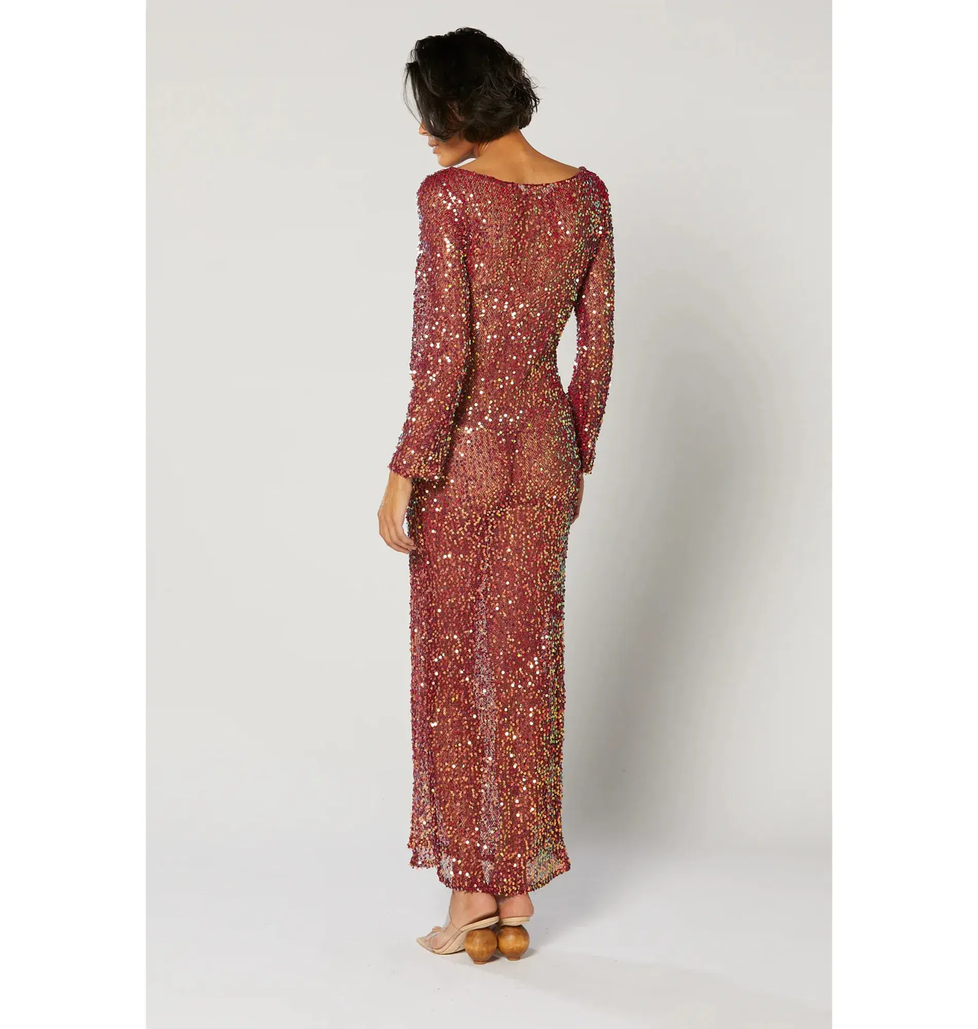 Winona Jiana Classic Dress in Burgundy Size AU 8 - Image 2