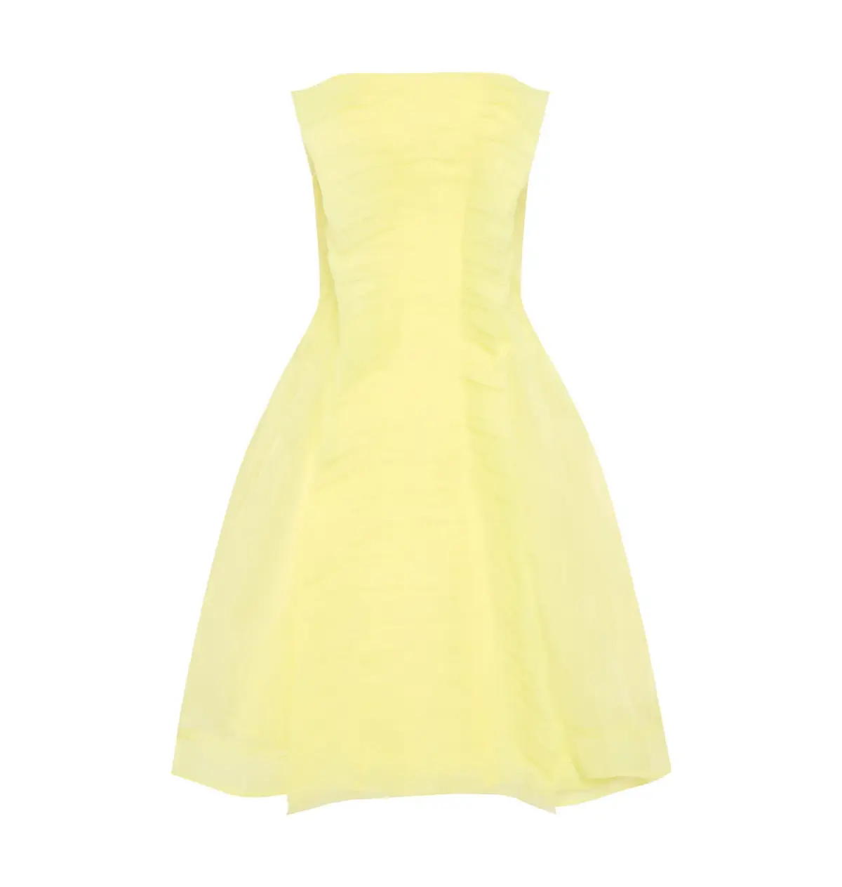 Aje Astrid Strapless Mini Dress Soft Lemon Yellow Size AU 8 - Image 4