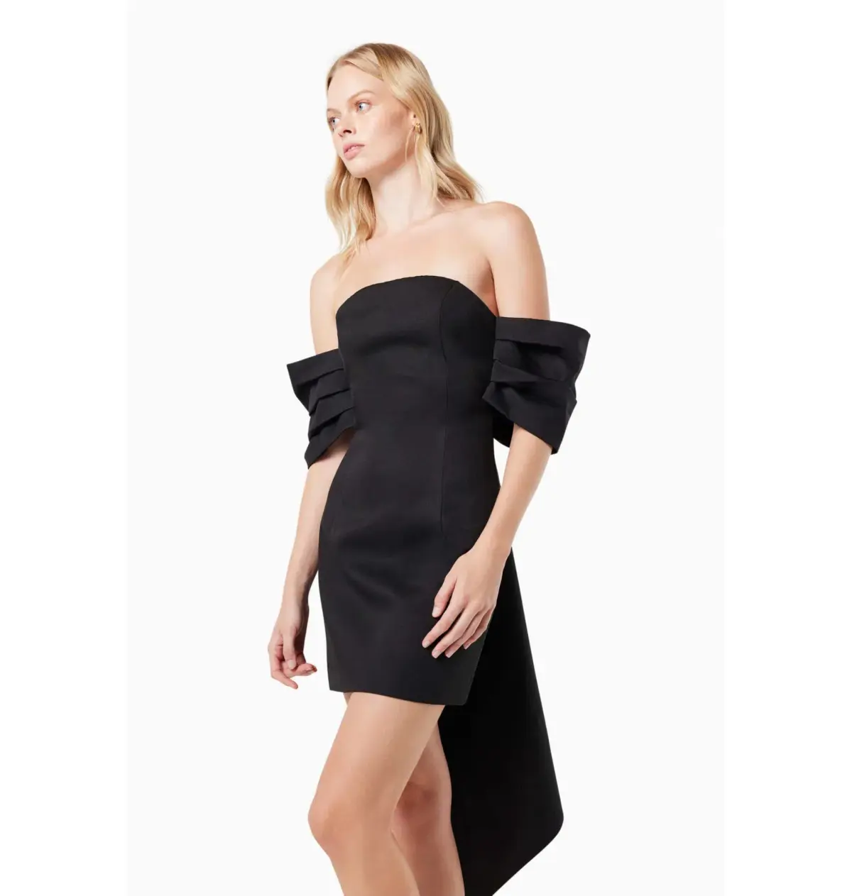 Elliatt Calypso Mini Dress Black Size AU 8 - Image 2