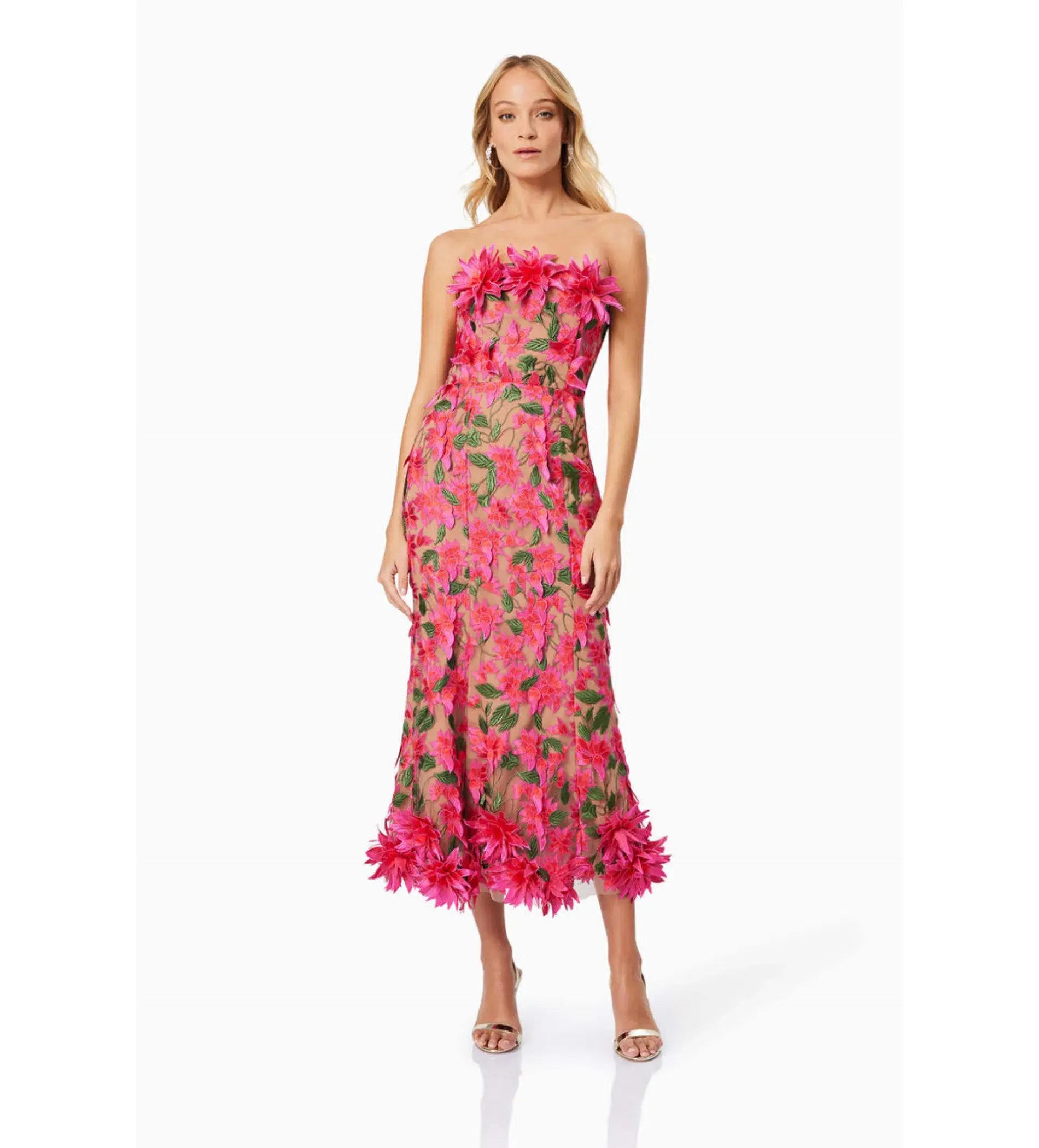 Elliatt Valentina Midi Dress Floral Size AU 10  - Image 1
