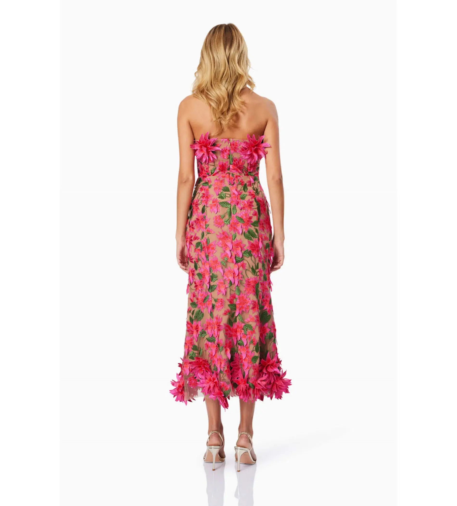 Elliatt Valentina Midi Dress Floral Size AU 14 - Image 3