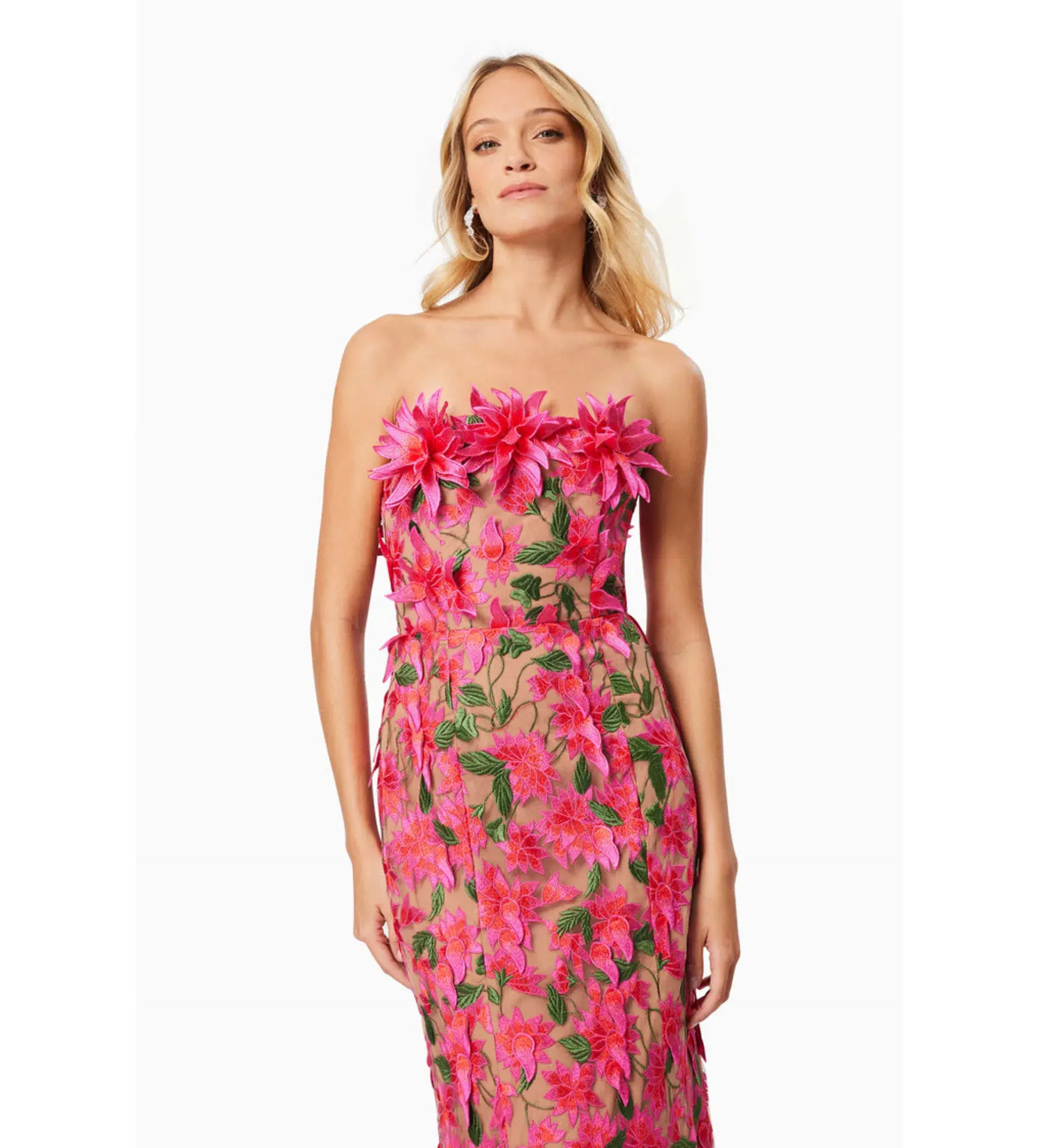 Elliatt Valentina Midi Dress Floral Size AU 14 - Image 2