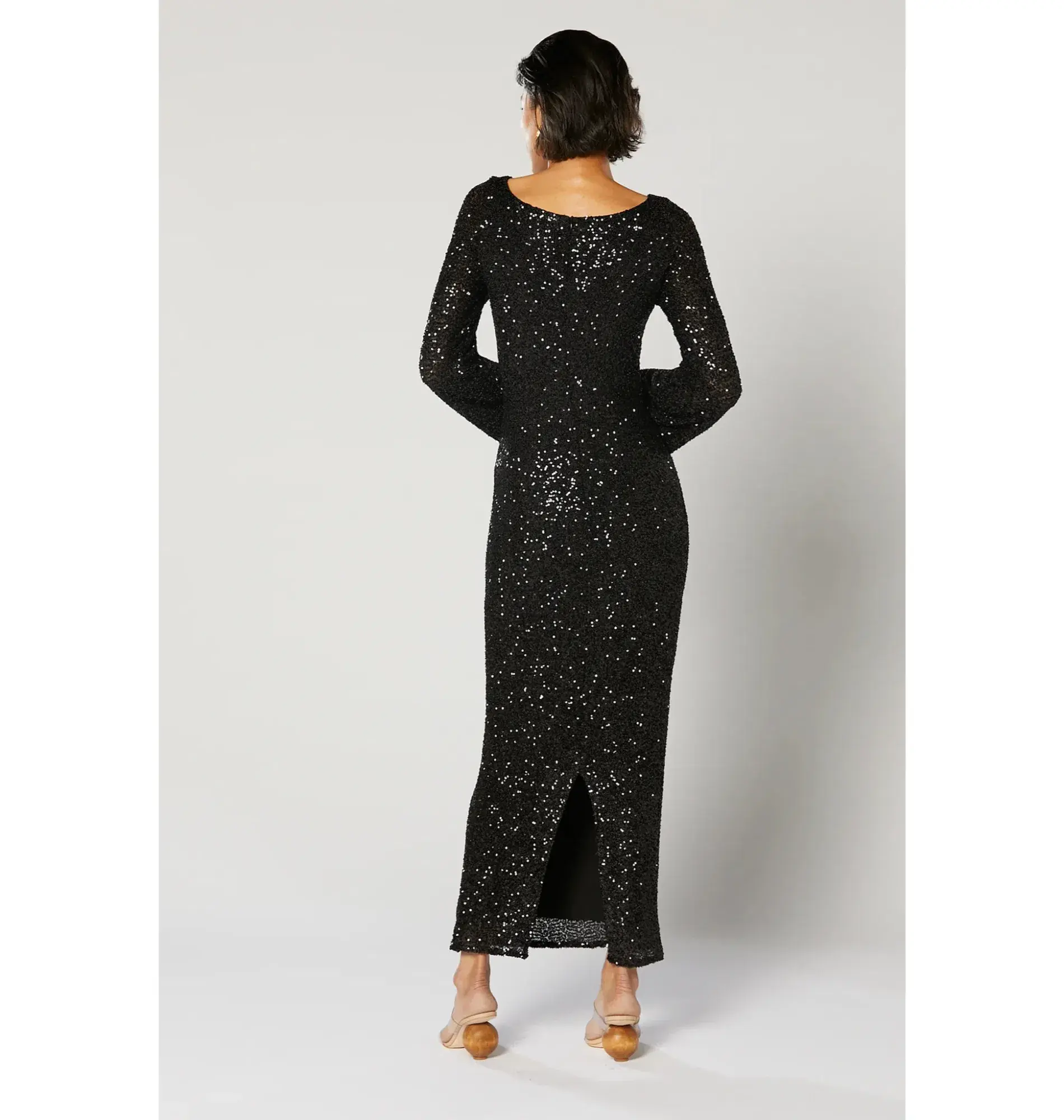 Winona Halle Midi Dress Black Size AU 12 - Image 3