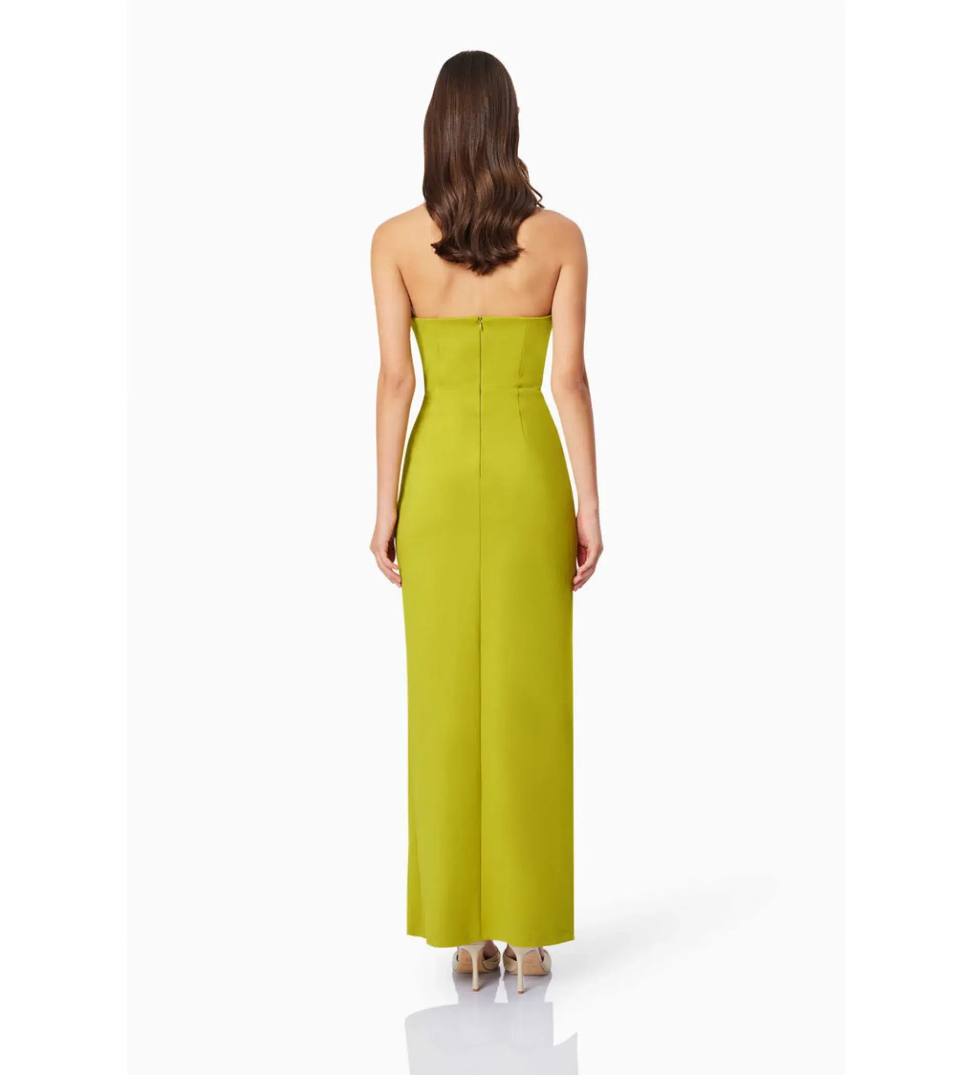 Elliatt Eden Maxi Dress Chartreuse Size 14 - Image 3