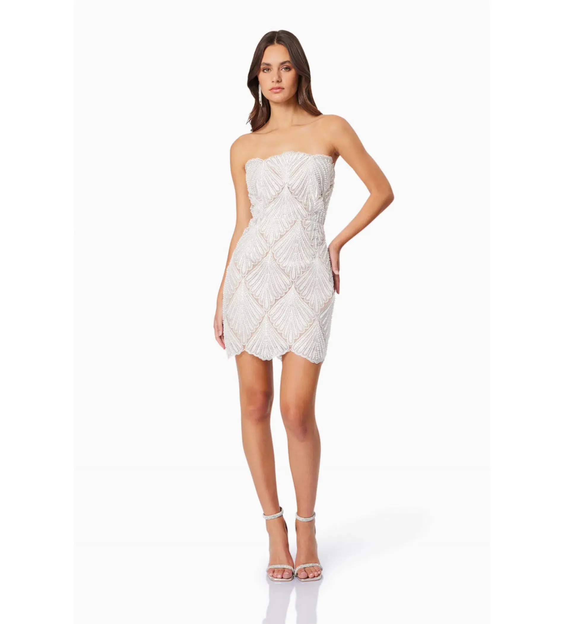 Elliatt Harper Mini Dress White Size 14 - Image 1