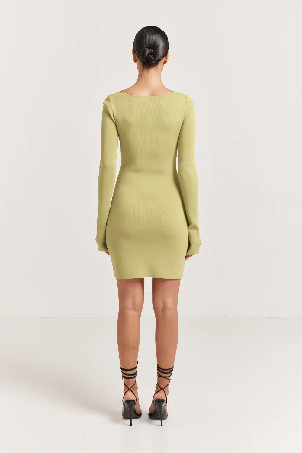 Henne Baronia Mini Dress Green Size 10 - Image 3