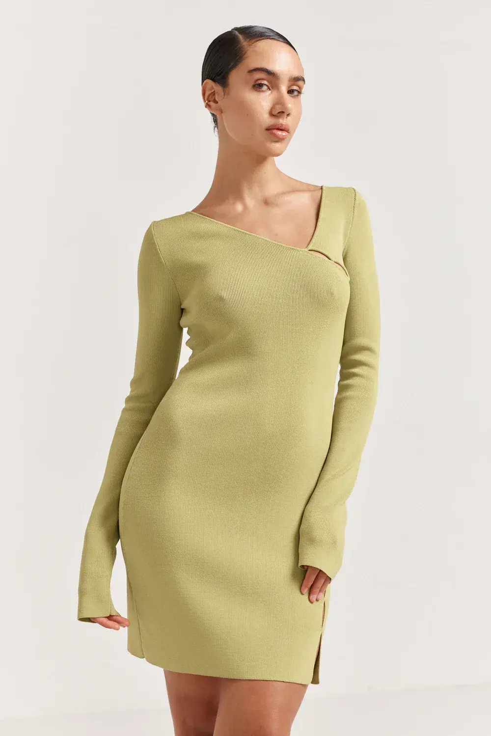 Henne Baronia Mini Dress Green Size 10 - Image 2