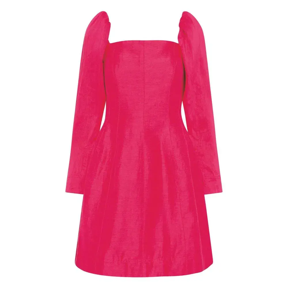 Aje Baret Sleeved Mini Dress Hot Pink Size 14 - Image 6