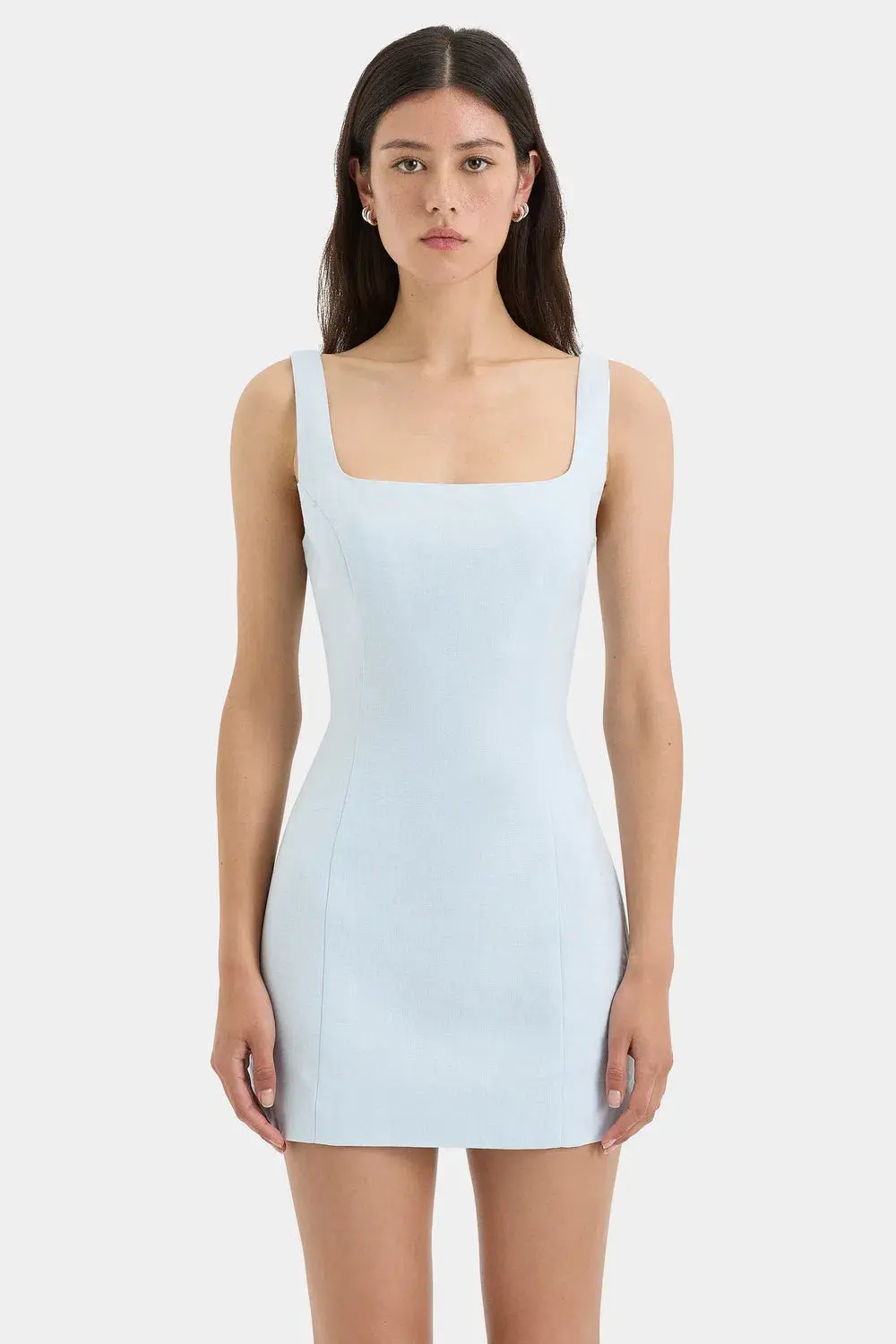 Sir The Label Iris Tie Mini Dress Light Blue Size 1 / AU 8 - Image 2