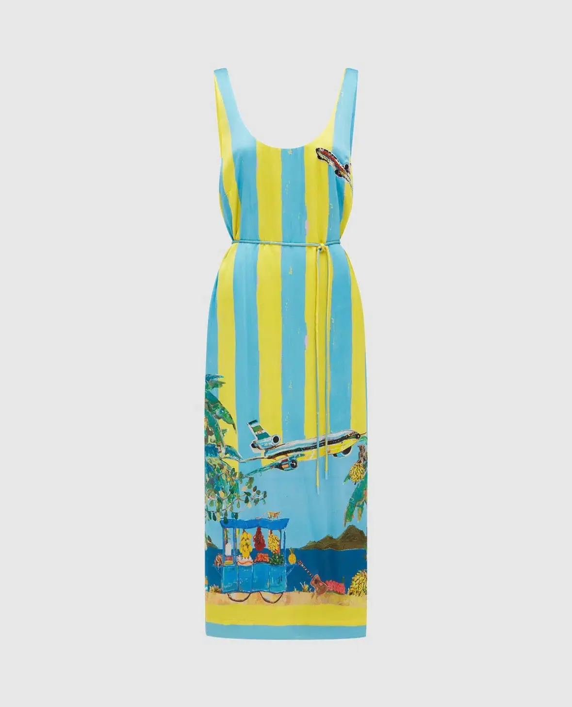 Alemais All Aboard Sleeveless Midi Dress Multi Size 14 - Image 6