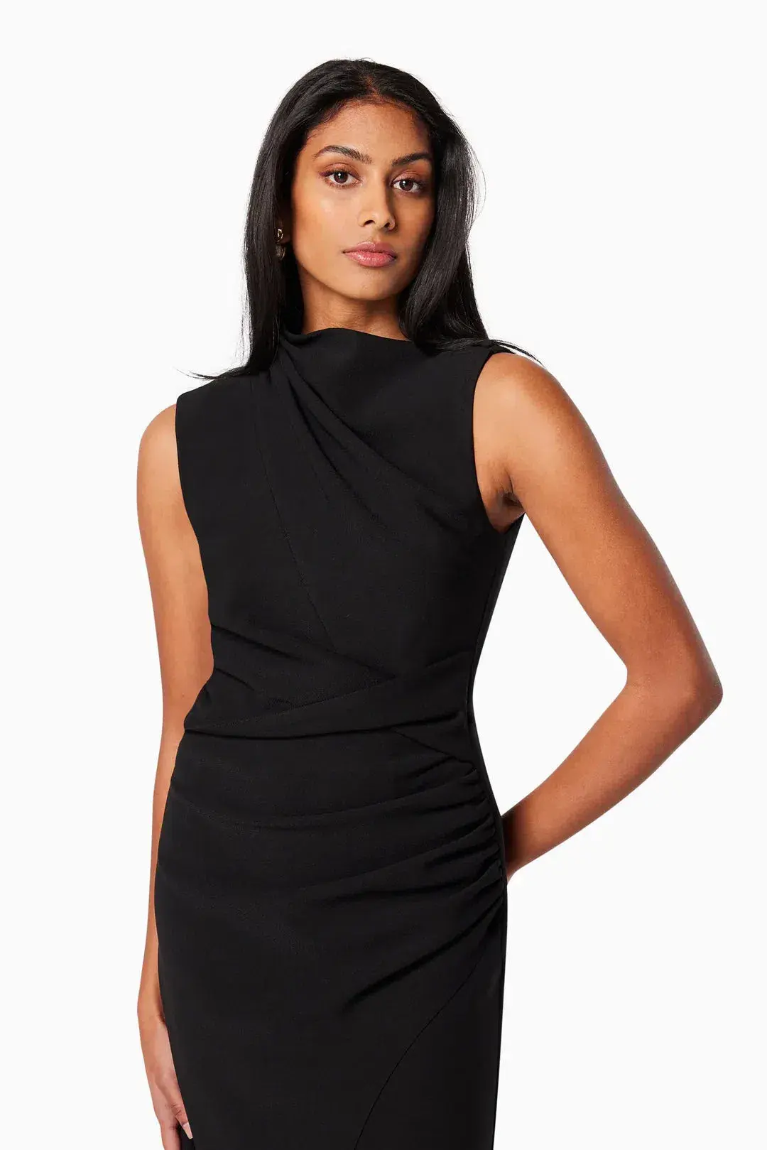 Elliatt Genoa Midi Dress Black Size 8 - Image 4
