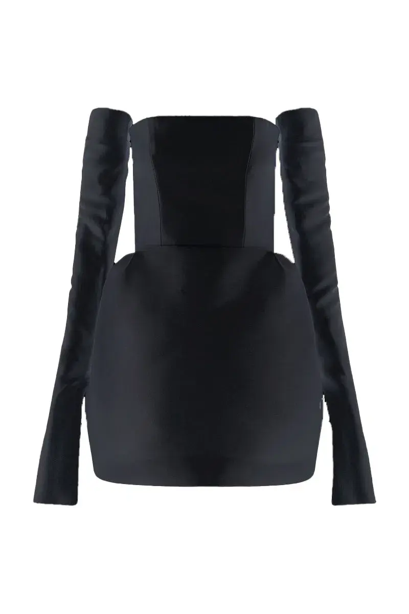 Mariam Seddiq Luis Dress Black Size 6  for rent on The Volte - main image