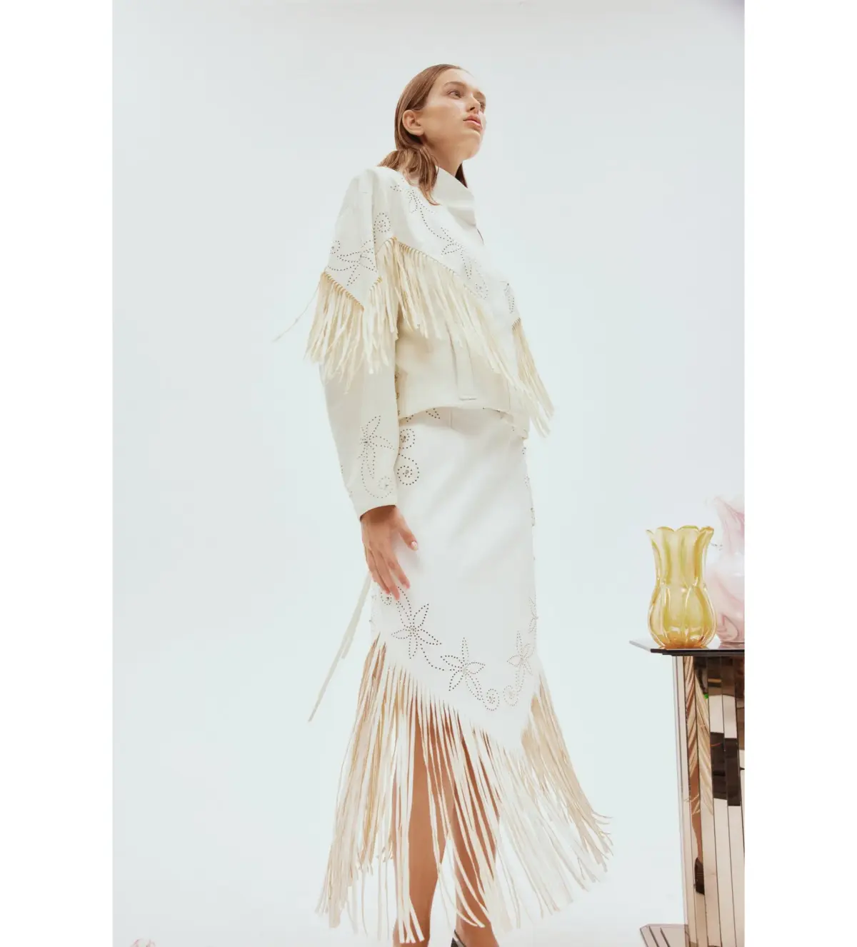 Alemais Barbara Fringe Jacket Size 8 - Image 1
