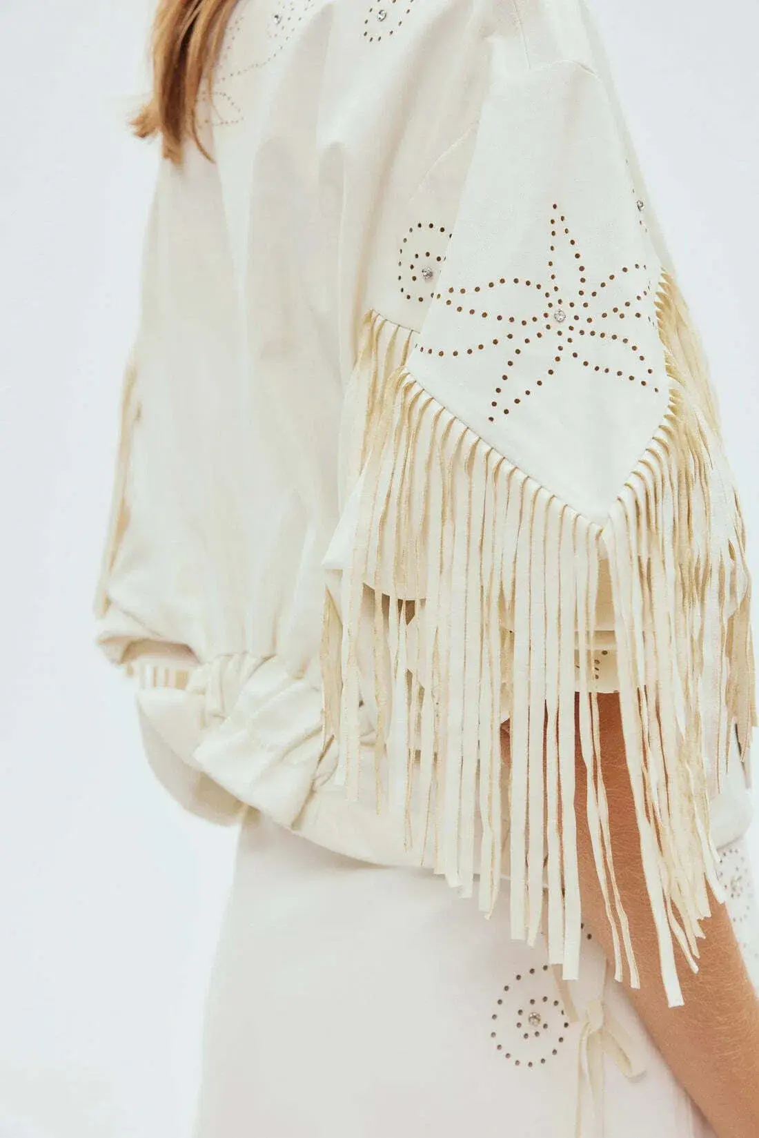 Alemais Barbara Fringe Jacket Size 8 - Image 2