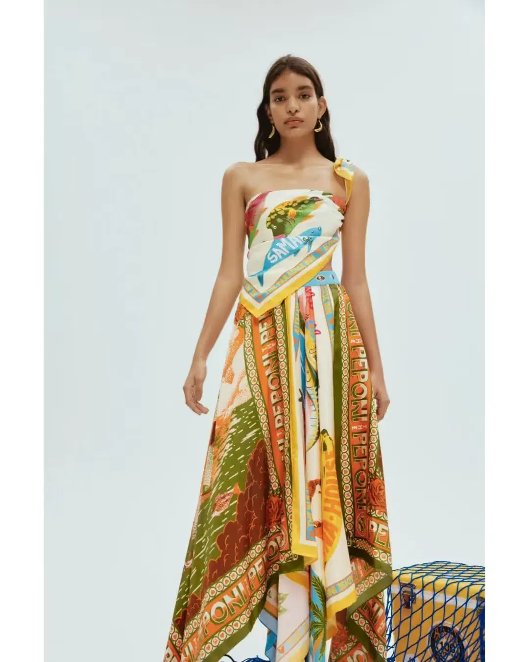 Alemais Paradiso Scarf Skirt Multi Size 8 - Image 1