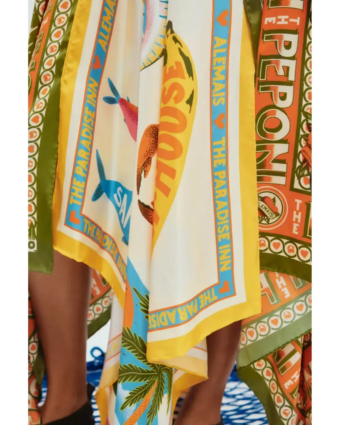 Alemais Paradiso Scarf Skirt Multi Size 8 - Image 2