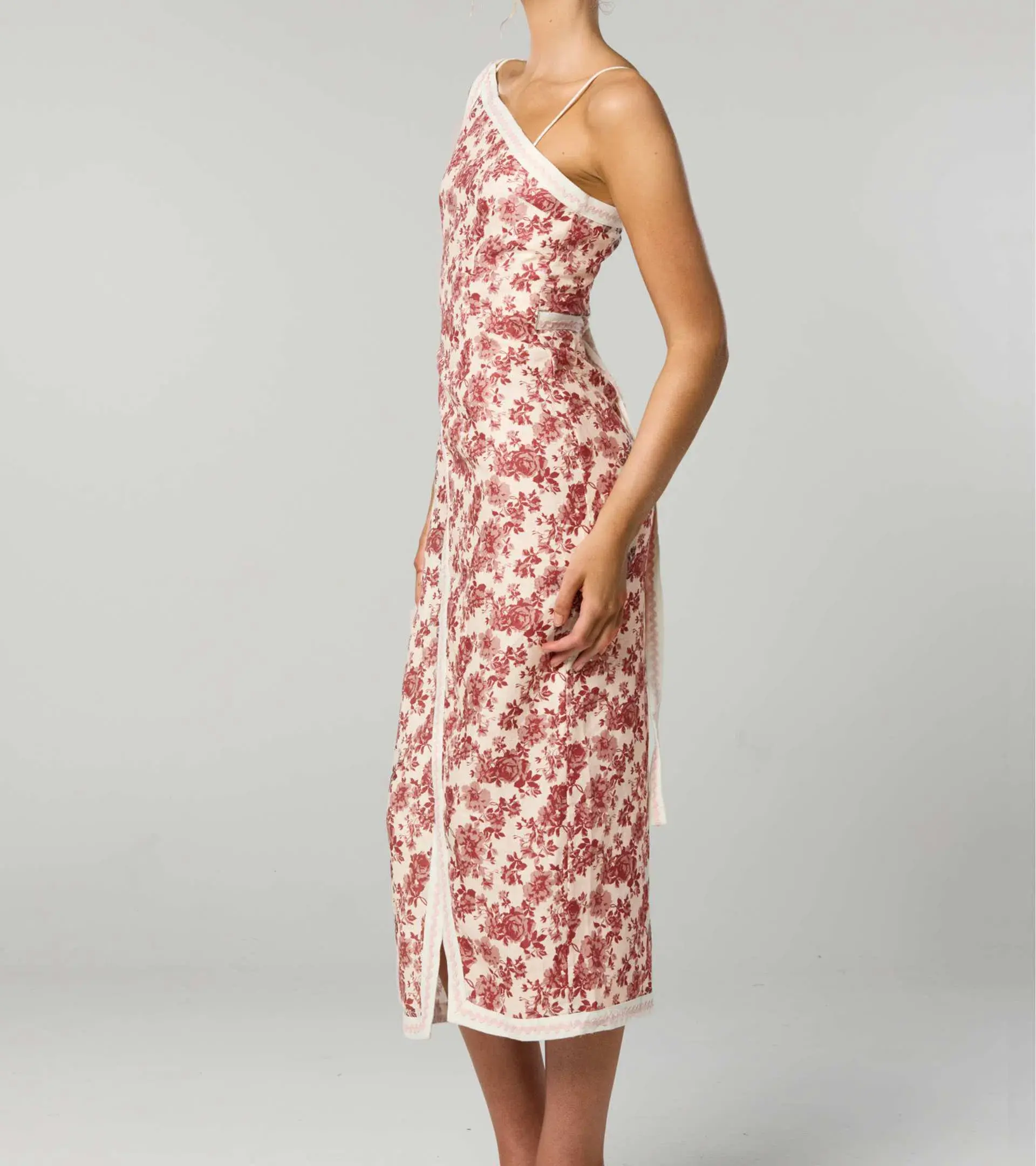 Winona Asymmetrical Dress Floral Size 6 - Image 4