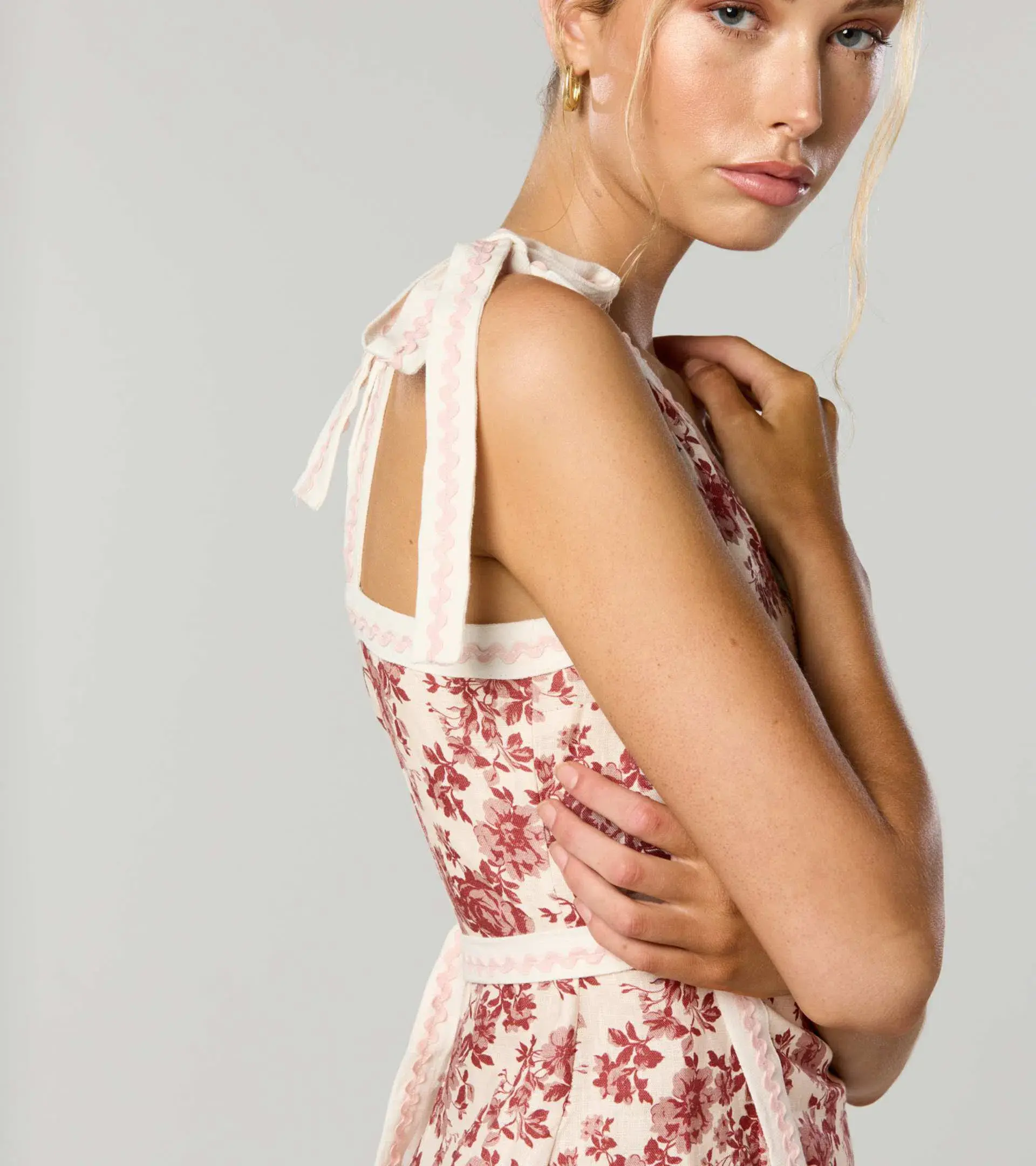 Winona Cherri Asymmetrical Dress Floral Size 10 - Image 2