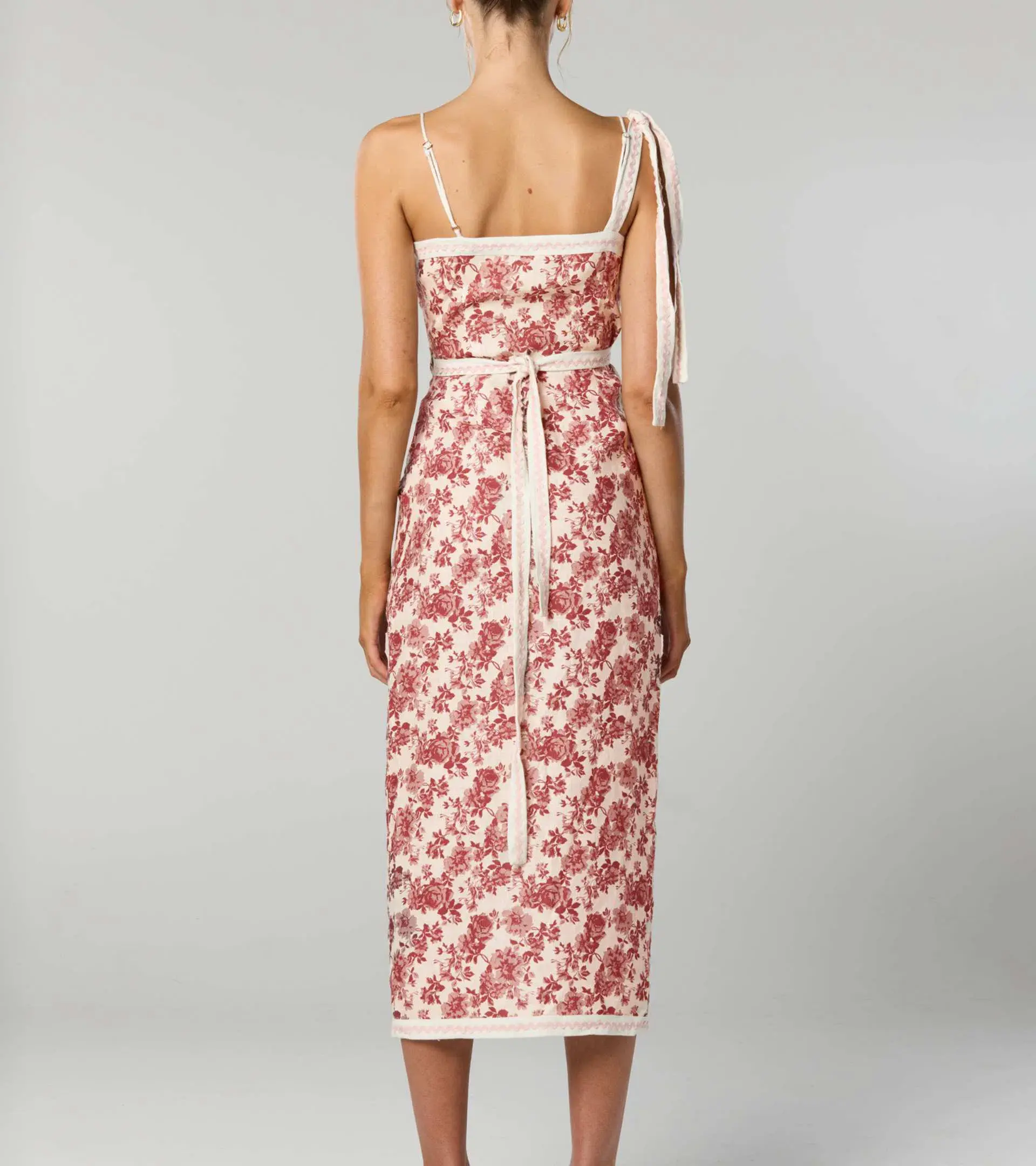 Winona Cherri Asymmetrical Dress Floral Size 12 - Image 3