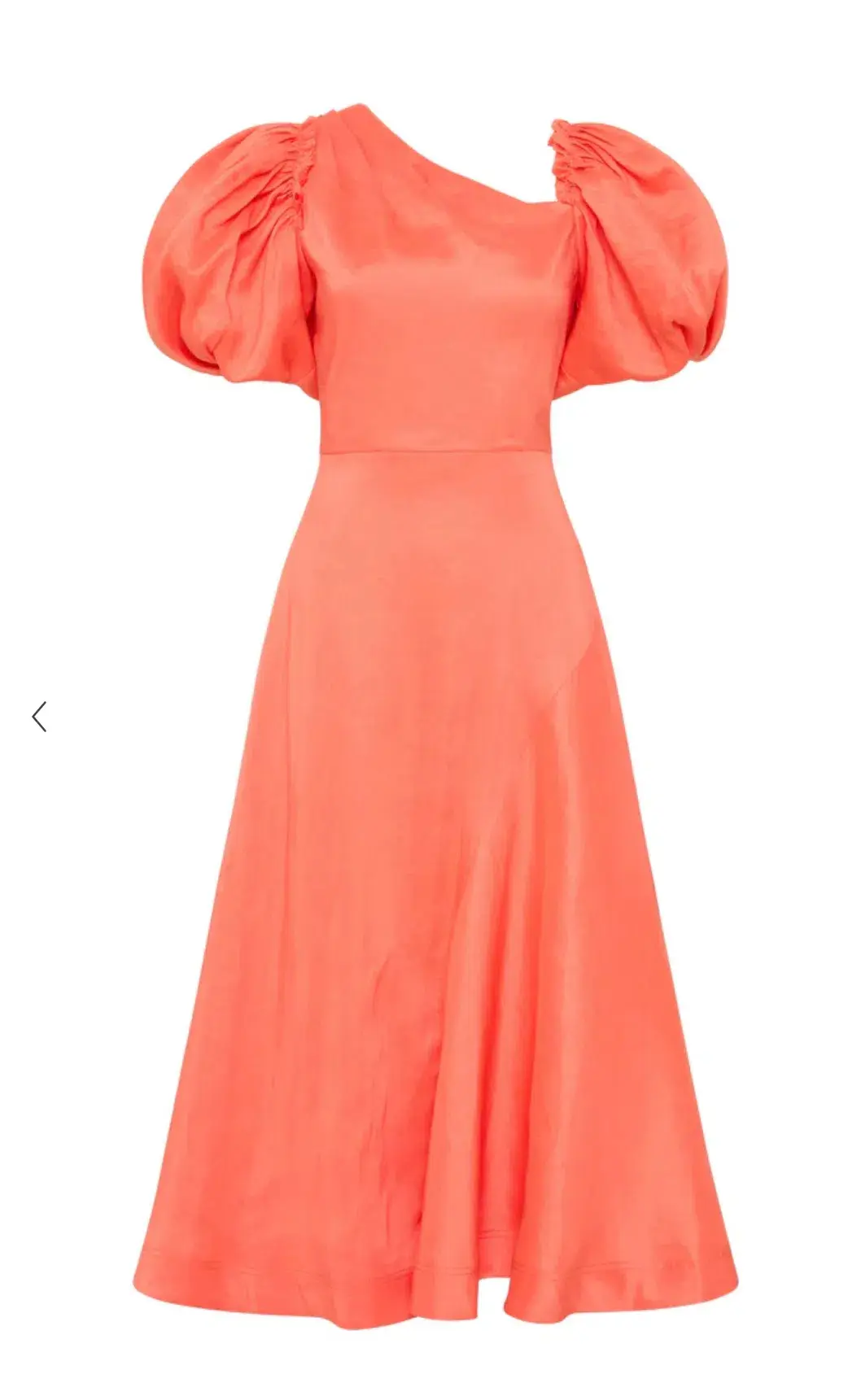 AJE Maia Off Shoulder Midi Dress Coral Orange  Size 16  - Image 5
