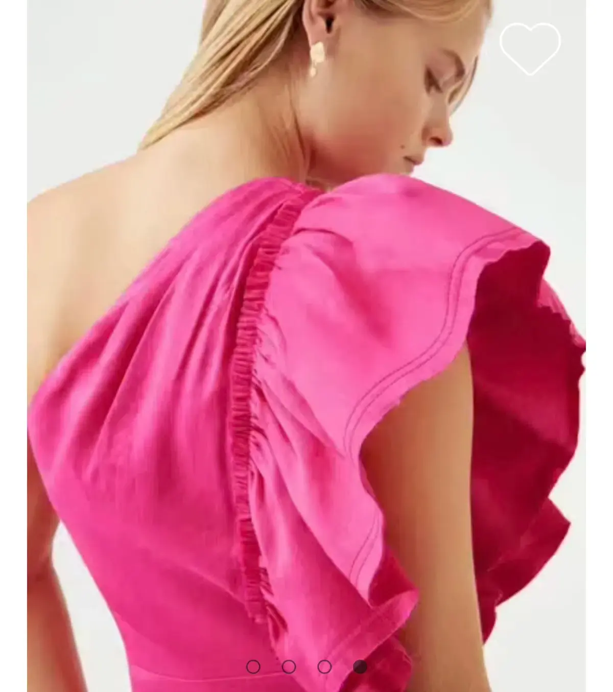 AJE Bonjour Asymmetric Midi Dress Fuschia Pink Size 16  - Image 4