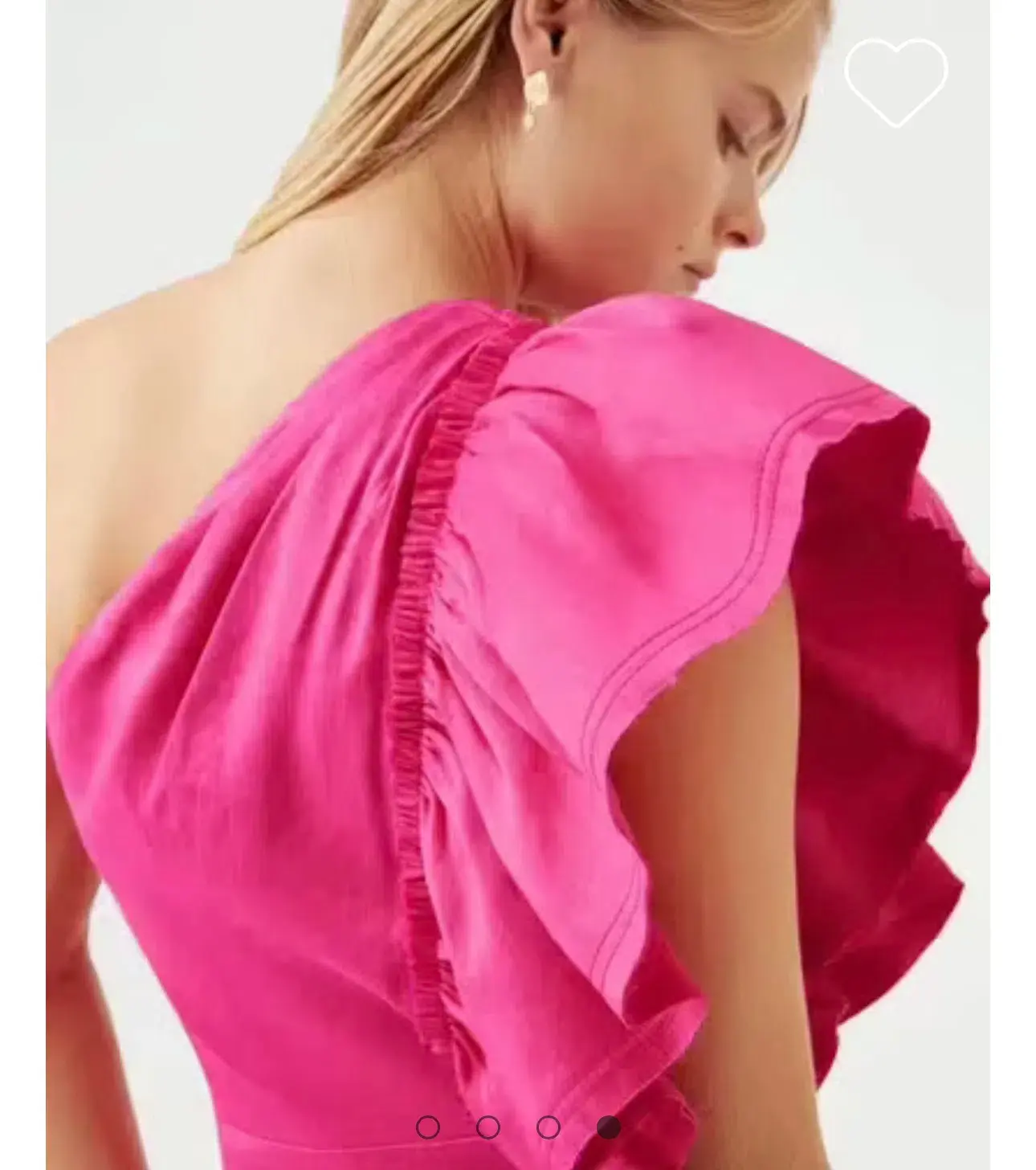 AJE Bonjour Asymmetric Midi Dress Fuschia Pink Size 16  - Image 4
