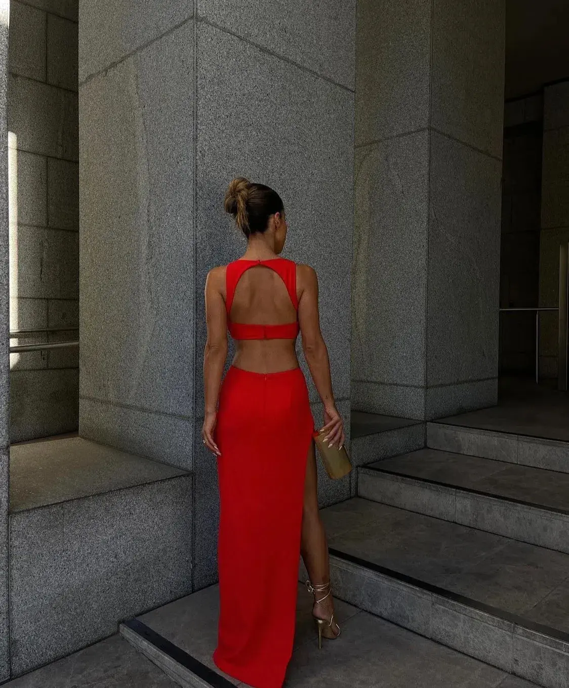 Effie Kats Eniko Gown Red Size S / AU 8 - Image 2