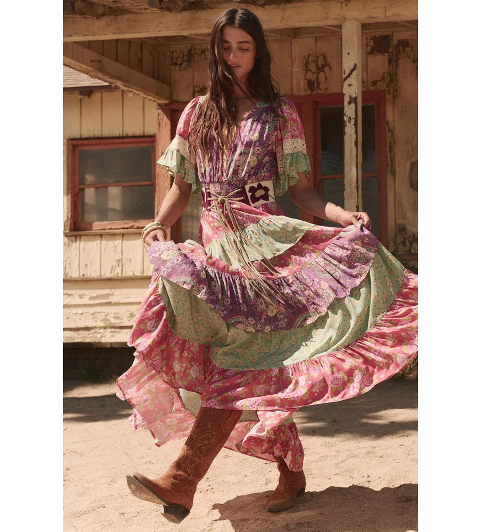 Spell Melody Ra-Ra Gown Multi Size S/Au 8  - Image 4