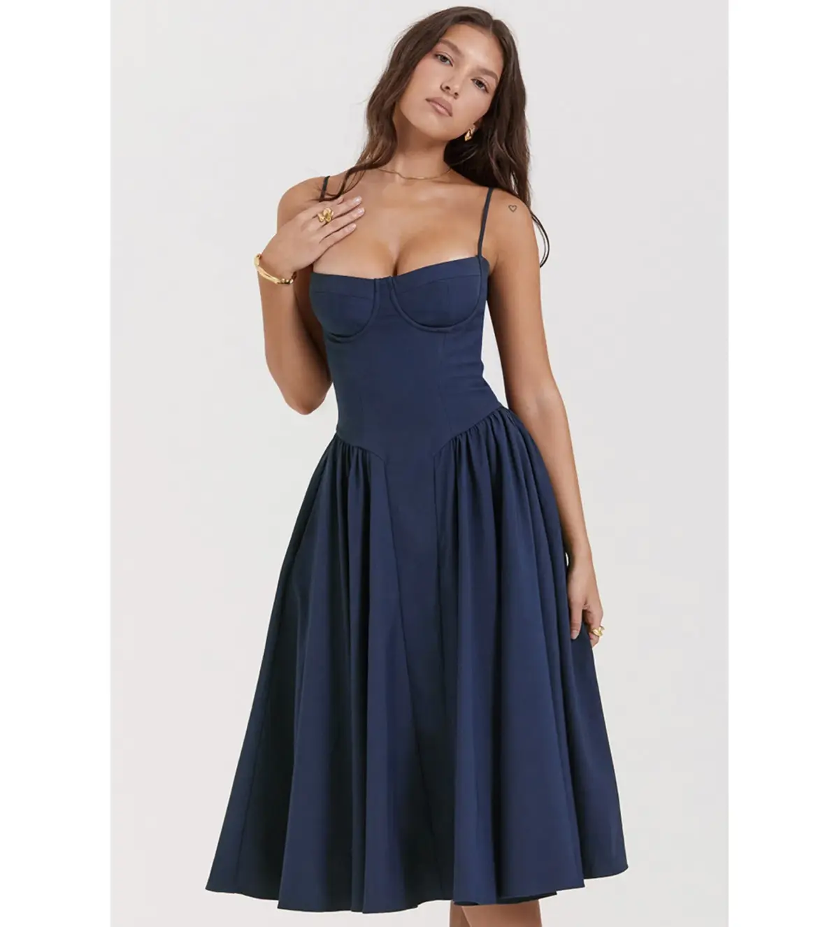 House Of CB Samaria Dress Navy Size S/Au 8 - Image 3