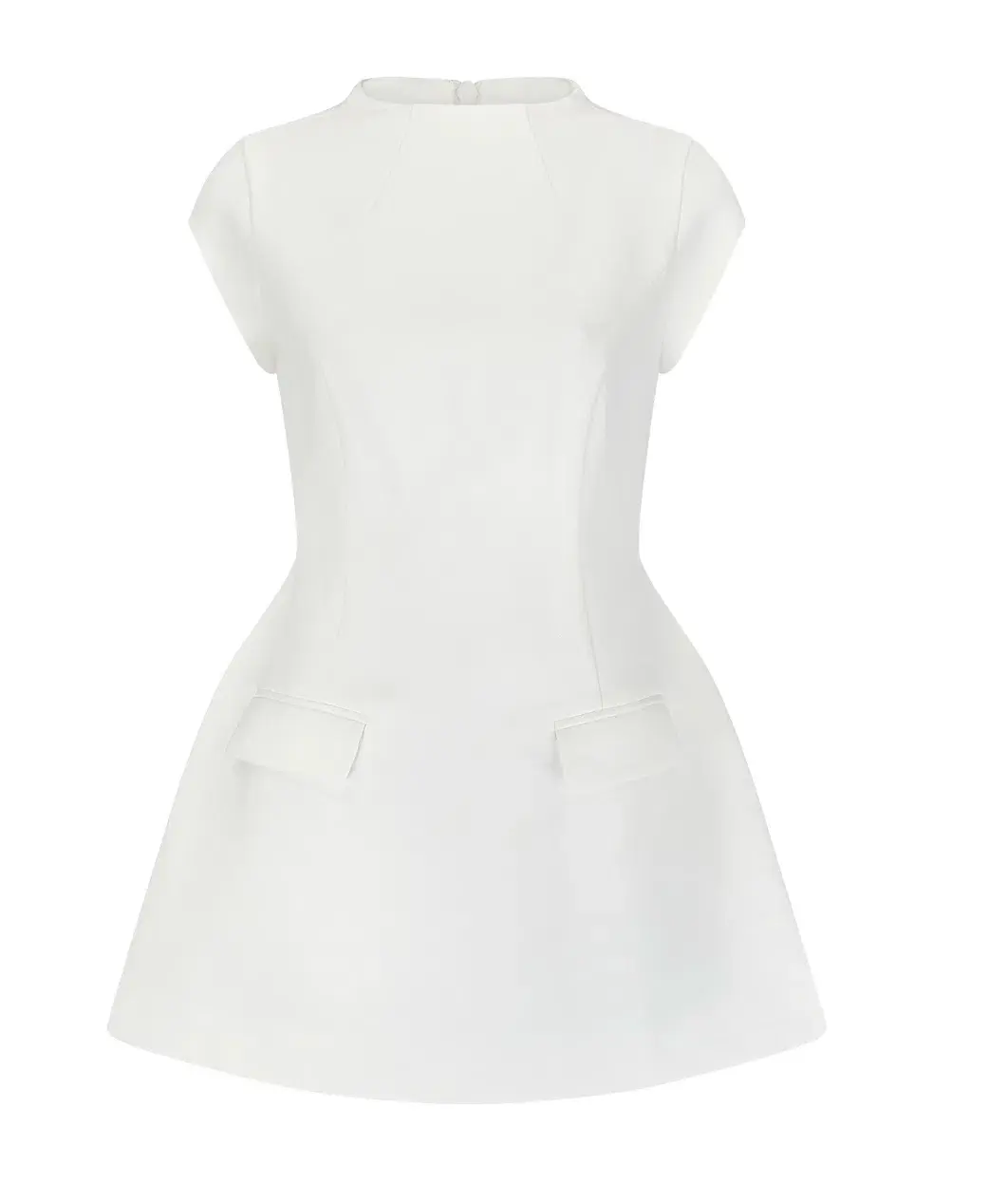 Odd Muse The Ultimate Muse Cap Sleeve Mini Dress White Size 8  for rent on The Volte - main image