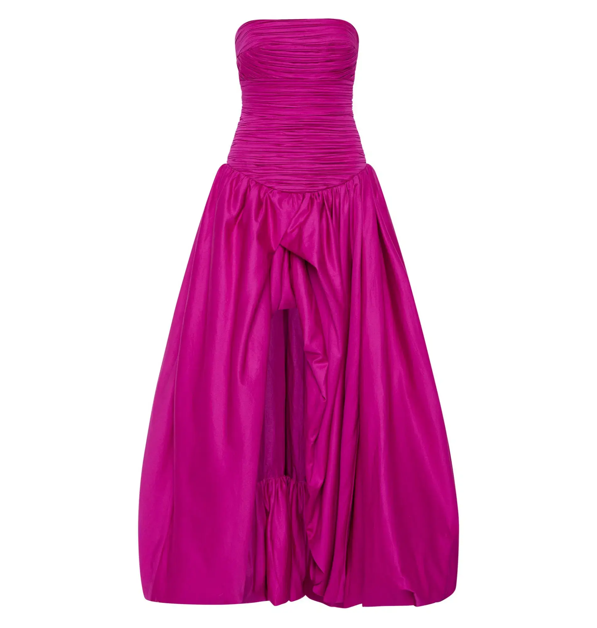 Aje Violette Bubble Hem Maxi Dress Deep Magenta Size AU 12 - Image 5
