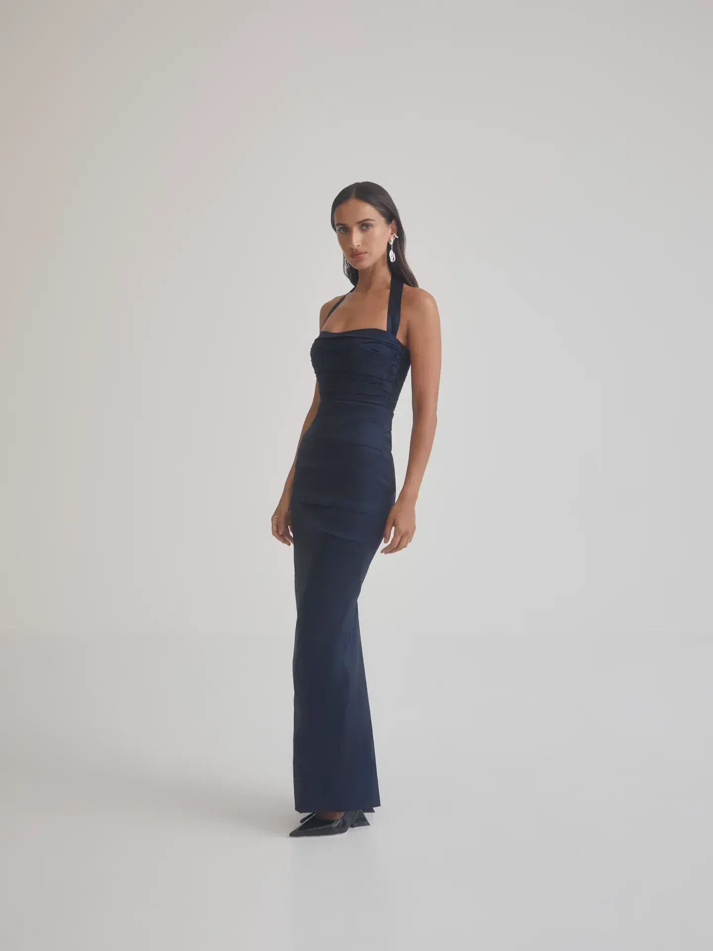 Sheike Carrie Gown Strapless Dress Navy Blue Size AU 8 - Image 3