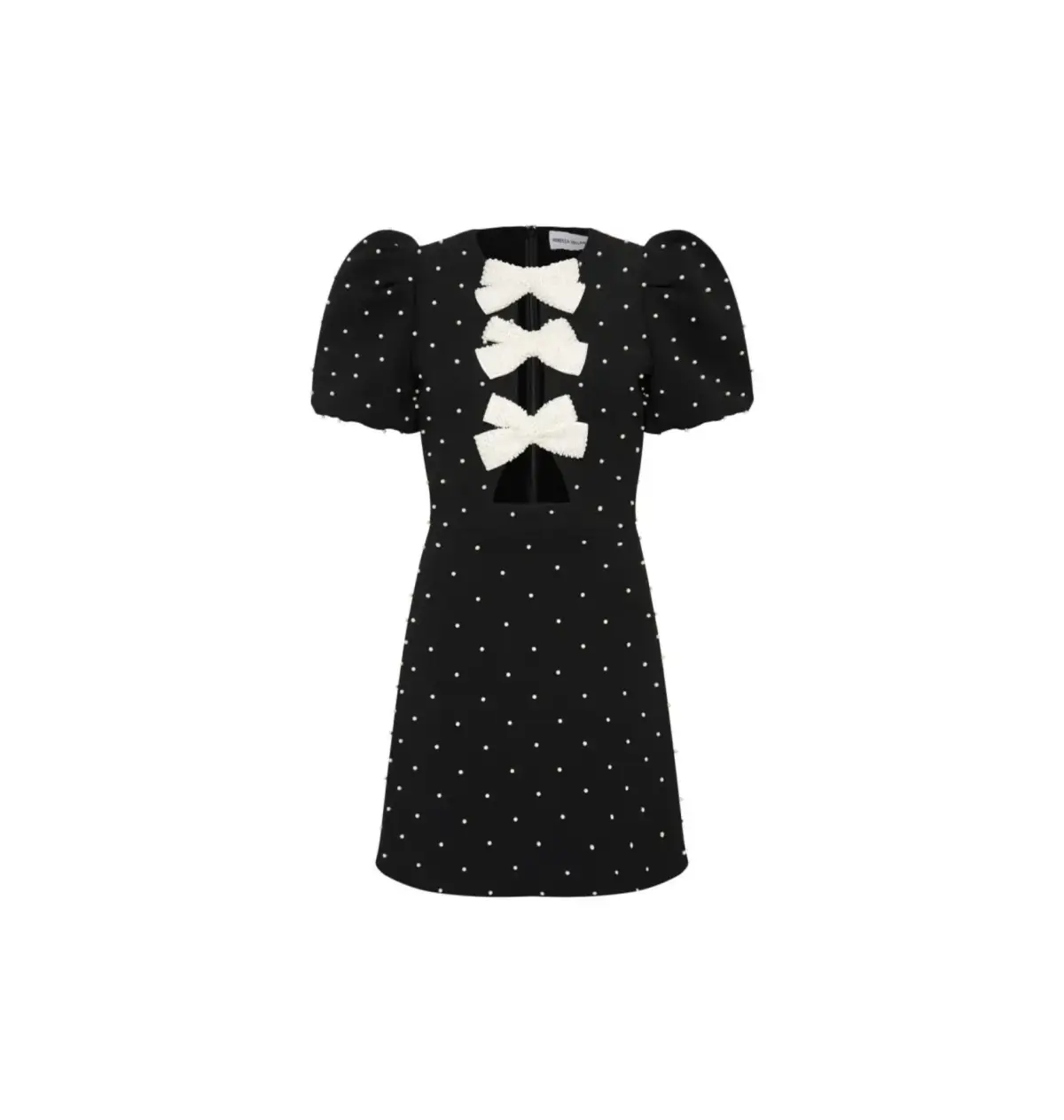 Rebecca Vallance Veronica Mini Dress Black & Pearl Size AU 10 - Image 5