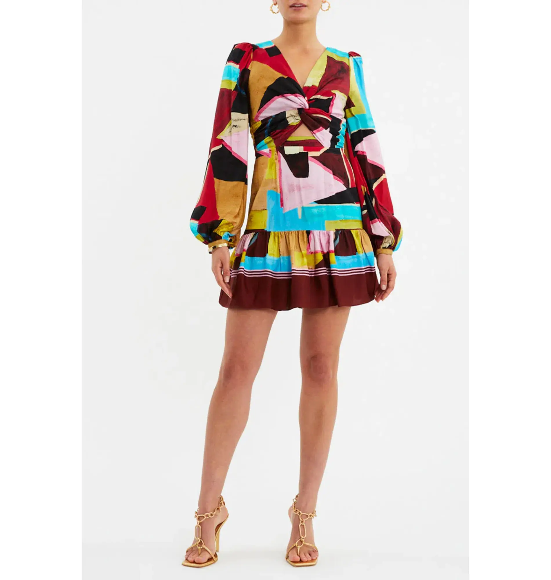 Rebecca Vallance Bastille Mini Dress Multi Size AU 12  - Image 1