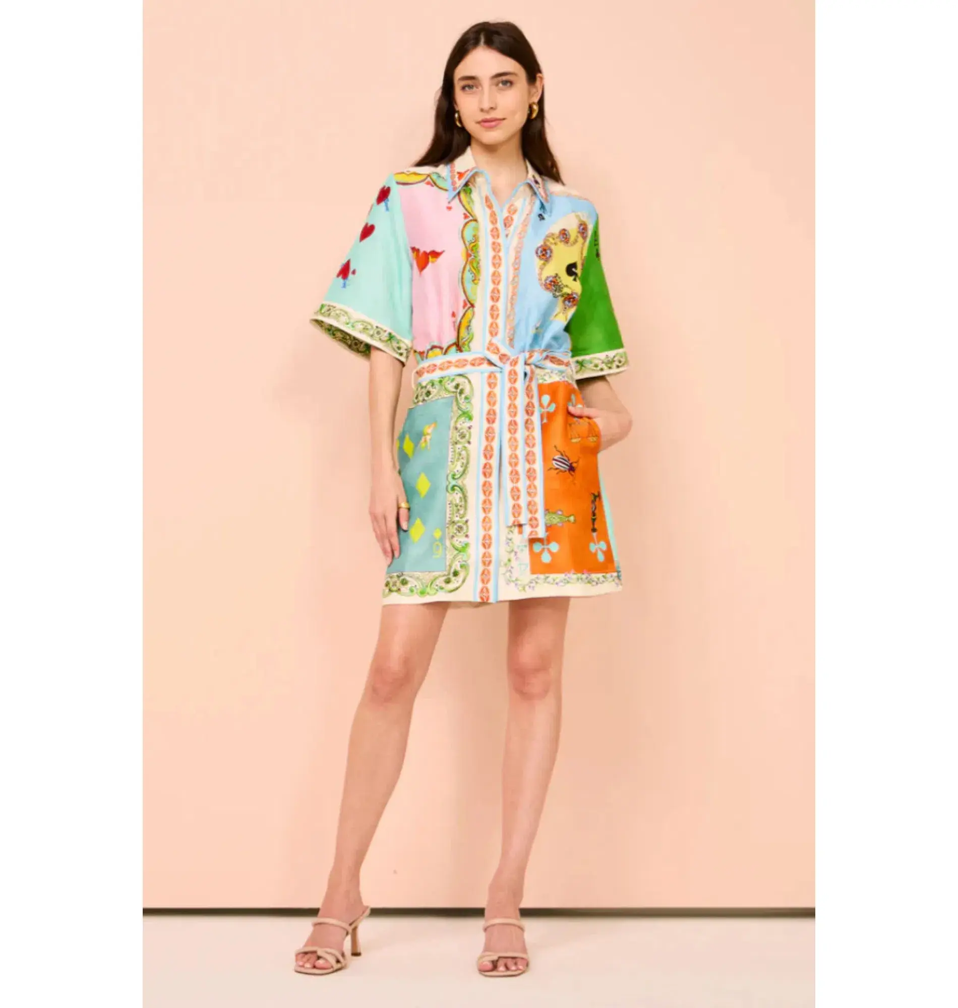 Alemais Rummy Mini Dress Multi Size AU 14 - Image 1