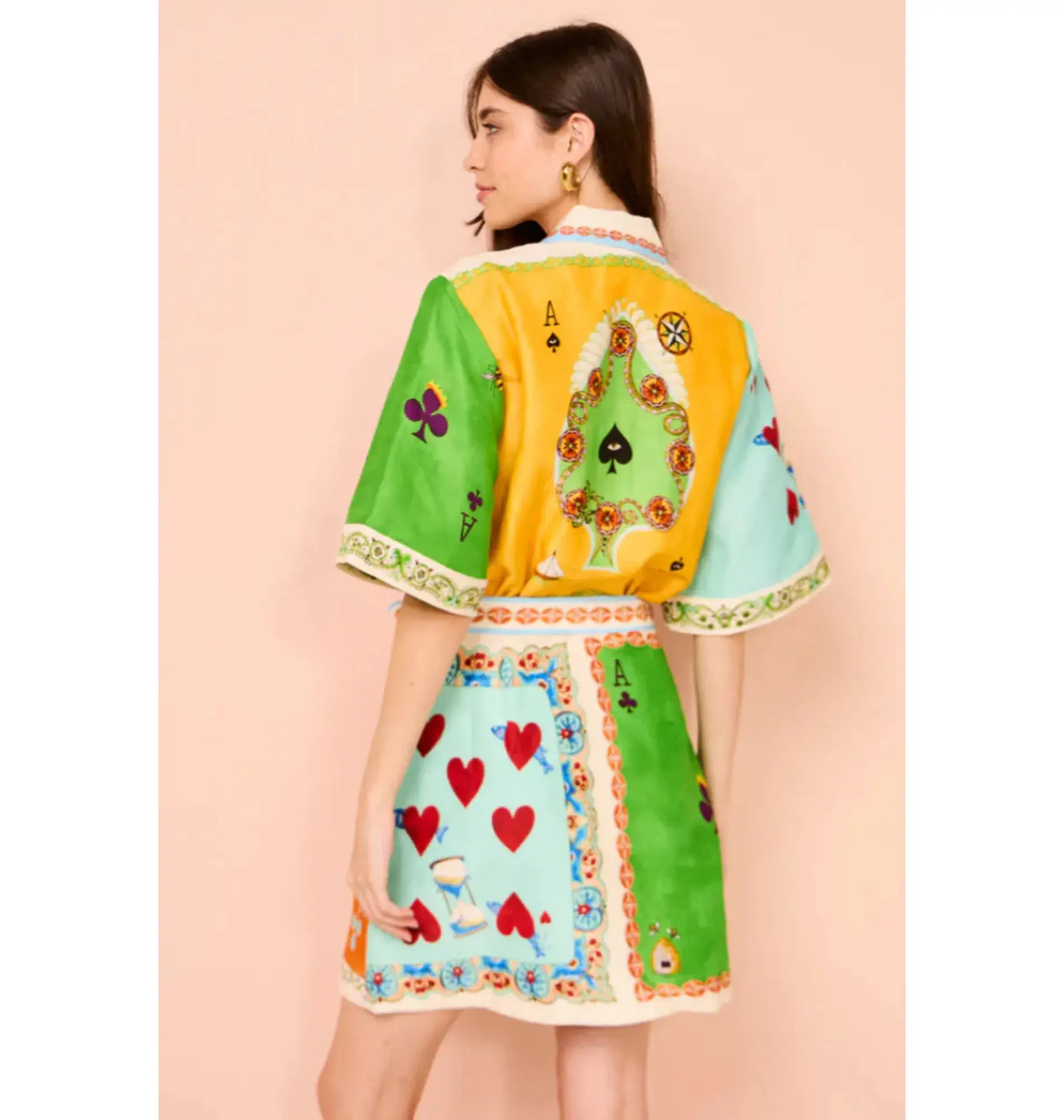 Alemais Rummy Mini Dress Multi Size AU 14 - Image 3