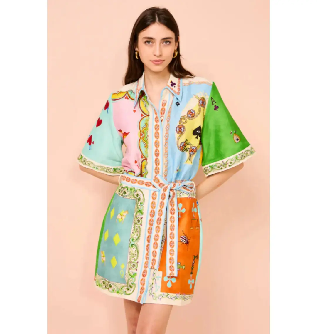 Alemais Rummy Mini Dress Multi Size AU 14 for rent on The Volte - main image